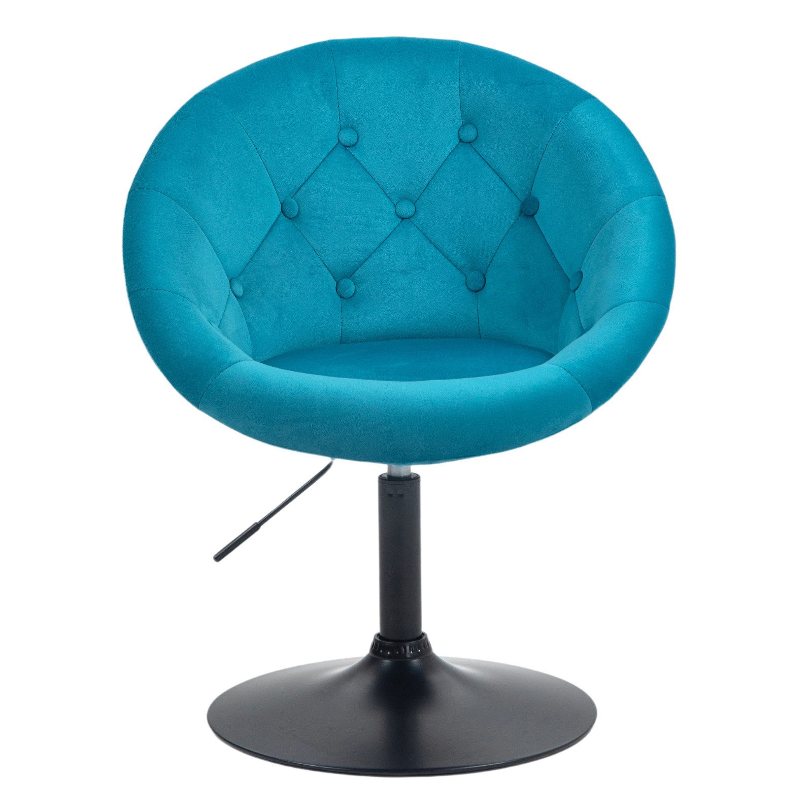 SVITA Chesterfield-Sessel HAVANNA, Cocktailsessel, Loungesessel, höhenverstellbar, Samtbezug, Petrol – Bild 5 von 5