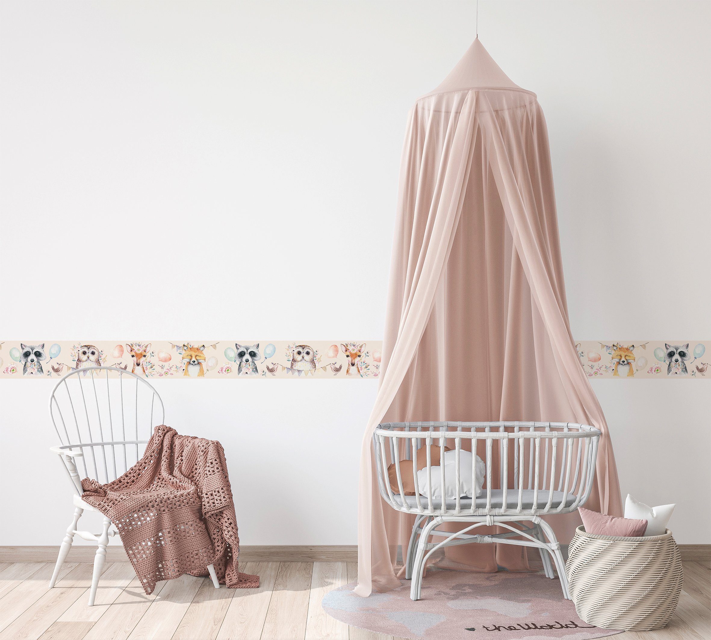 Marburg Kindertapete, matt, (1 St), Vögel, moderne Tapete für Wohnzimmer Schlafzimmer Küche