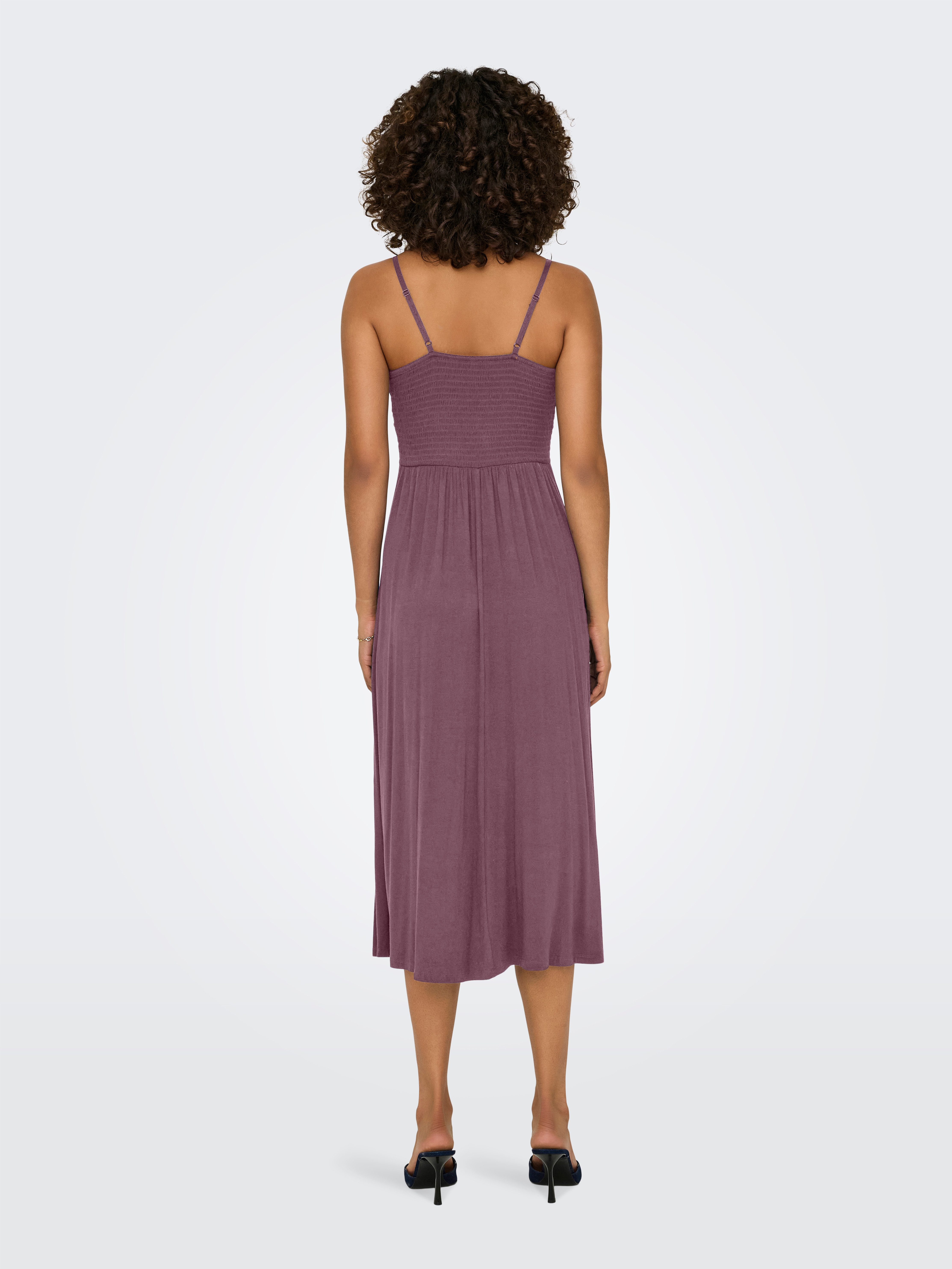 ONLY Spaghettikleid ONLHONEY STRAP DRESS JRS Viskosemischung, regular fit
