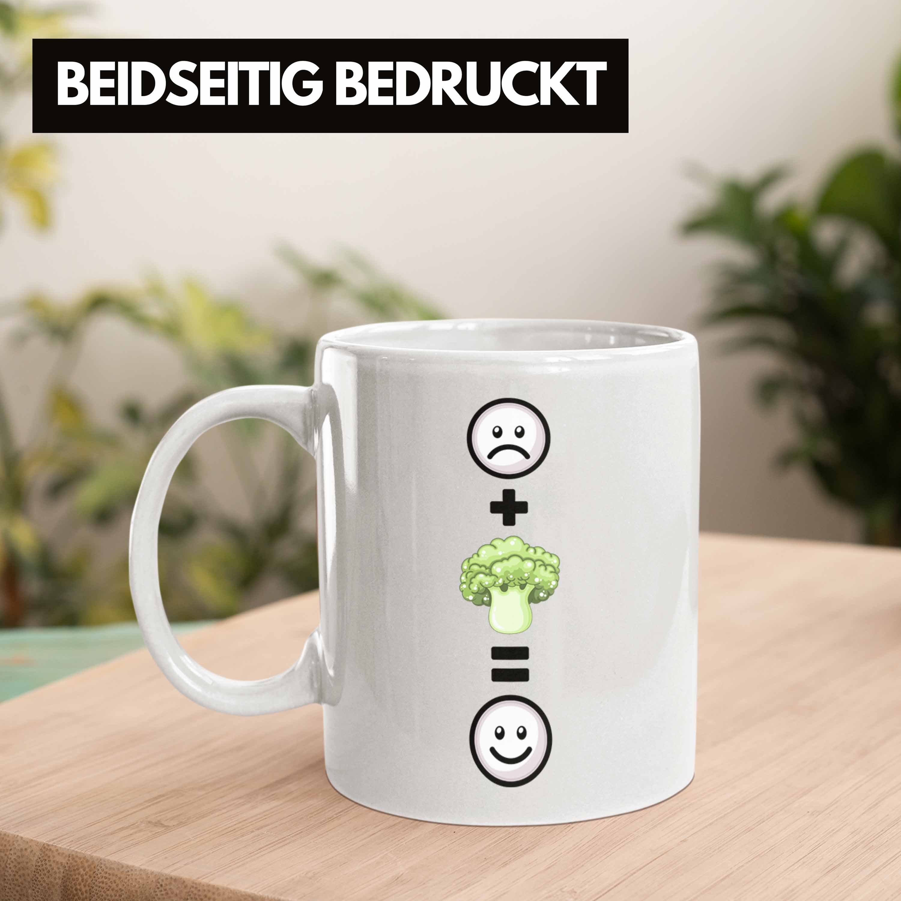 Geschenk Veganer Weiss für Lustige Ge Brokkoli-Liebhaber Tasse Fans Trendation Brokkoli Tasse