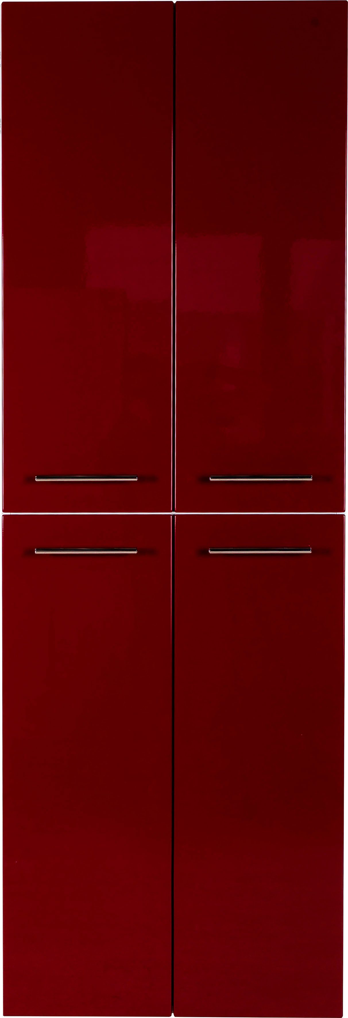 MARLIN Hochschrank 3040, Breite 60 cm rot | anthrazit