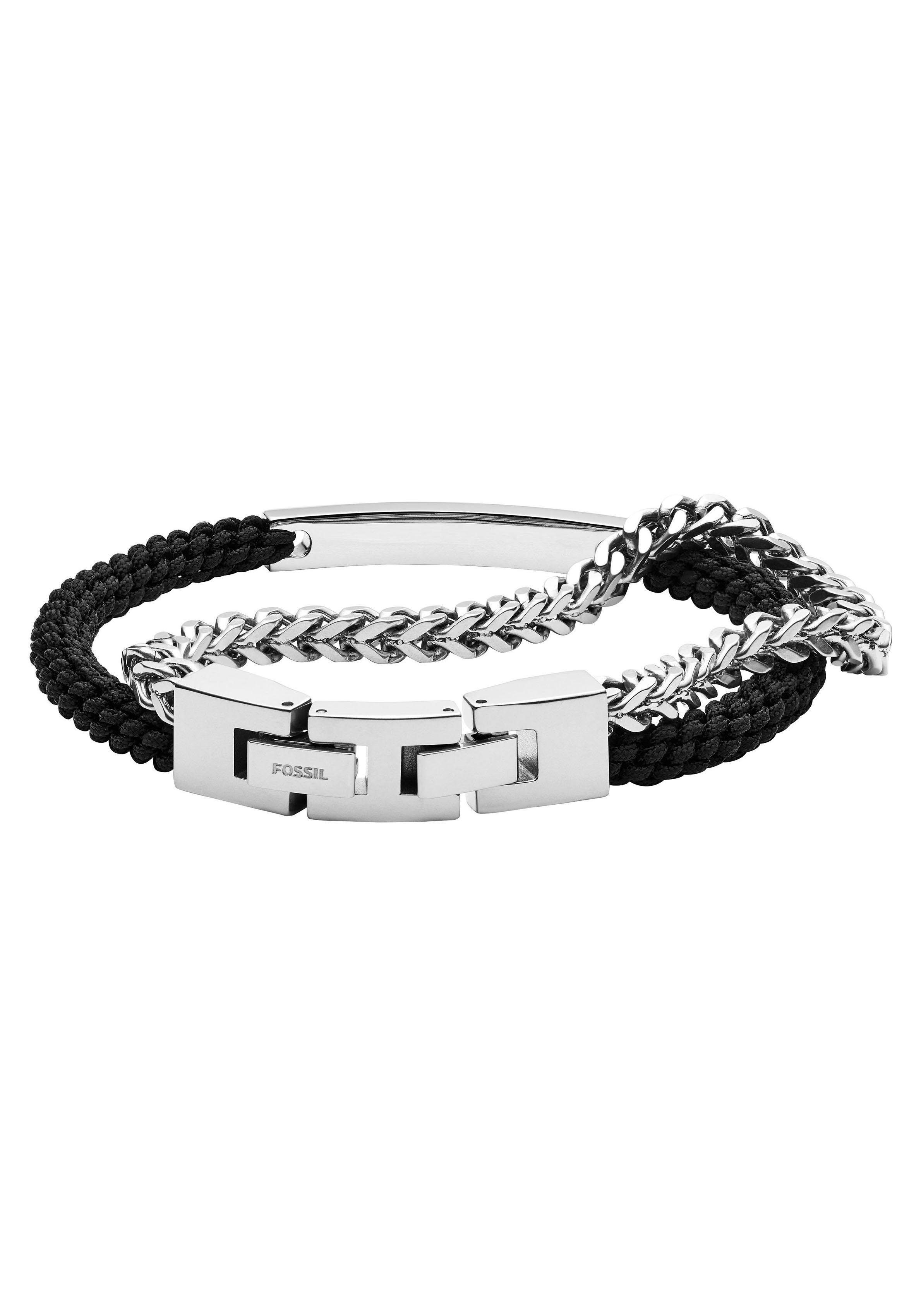 Fossil Armband Schmuck Geschenk Edelstahl Nylon Armschmuck VINTAGE CASUAL – Bild 2 von 3