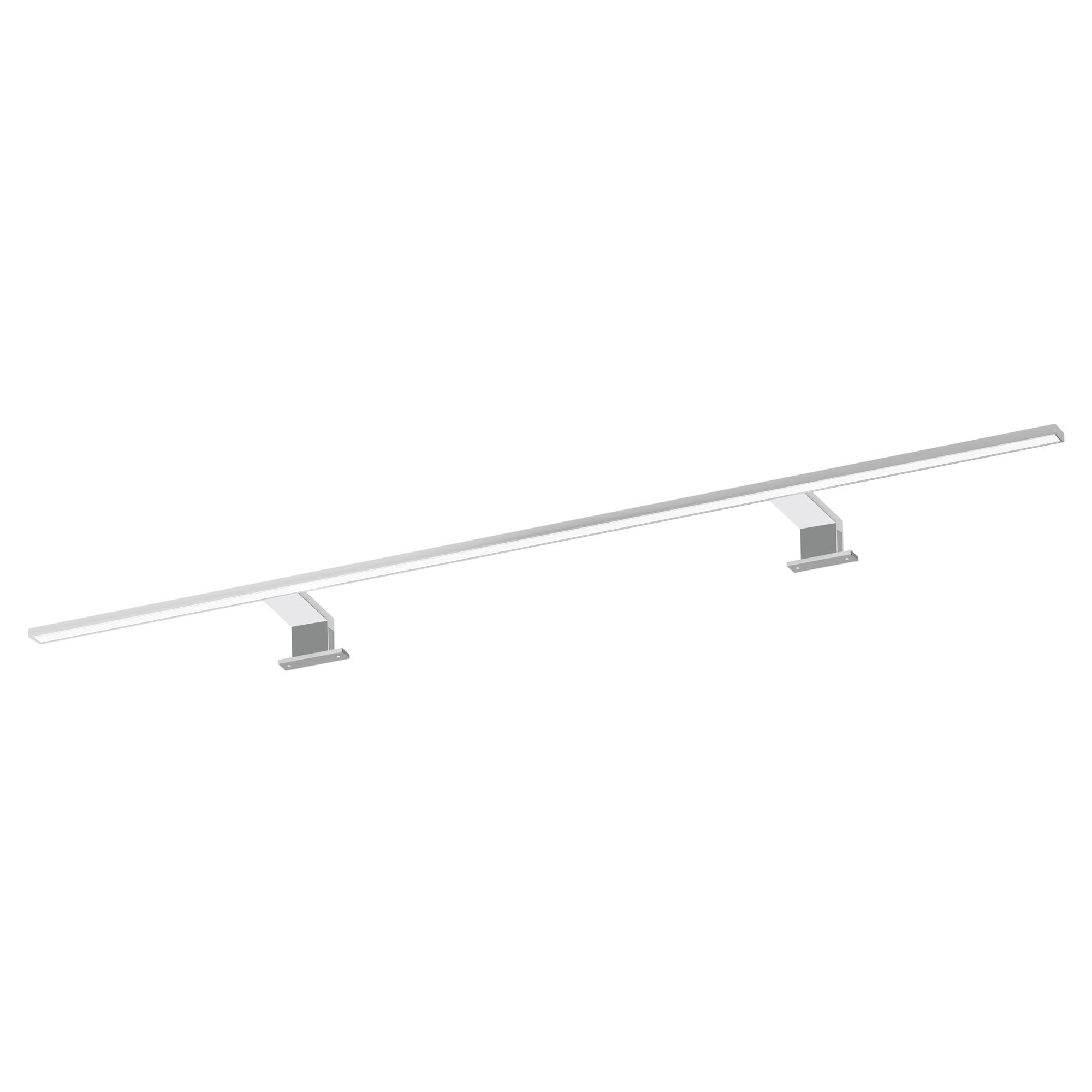 kalb LED Spiegelleuchte, Silbergrau, warmweiß günstig online kaufen