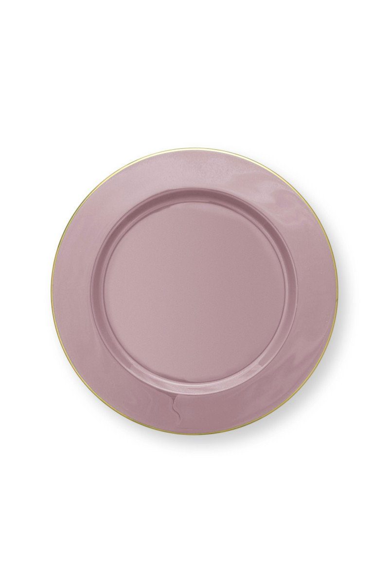 PiP Studio Speiseteller Platzteller lila 32cm, Plate Metal Lilac 32cm
