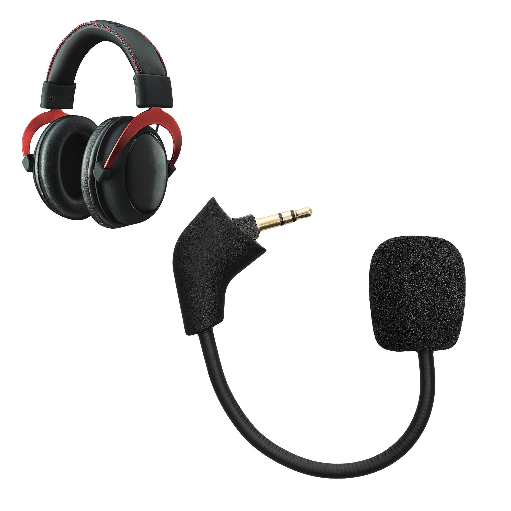 kwmobile Ersatz Kopfhörer Mikrofon für Kingston HyperX Cloud / Cloud X / CloudX Gaming-Headset Zubehör (Headset Microphone)