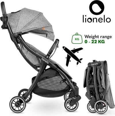 lionelo Kinder-Buggy JULIE ONE, Fußdecke,Getränkehalter,bis 22KG [Airline-Gepäck]