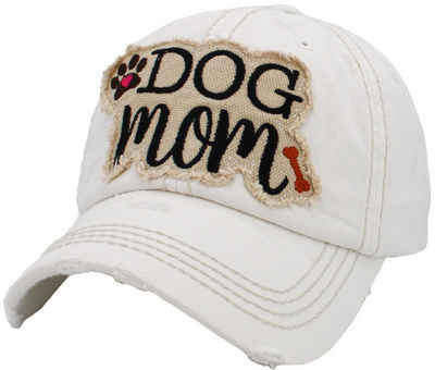Sporty Baseball Cap Dog Mom Damen Baseballcap Vintage Washed Cap Vintage used Look