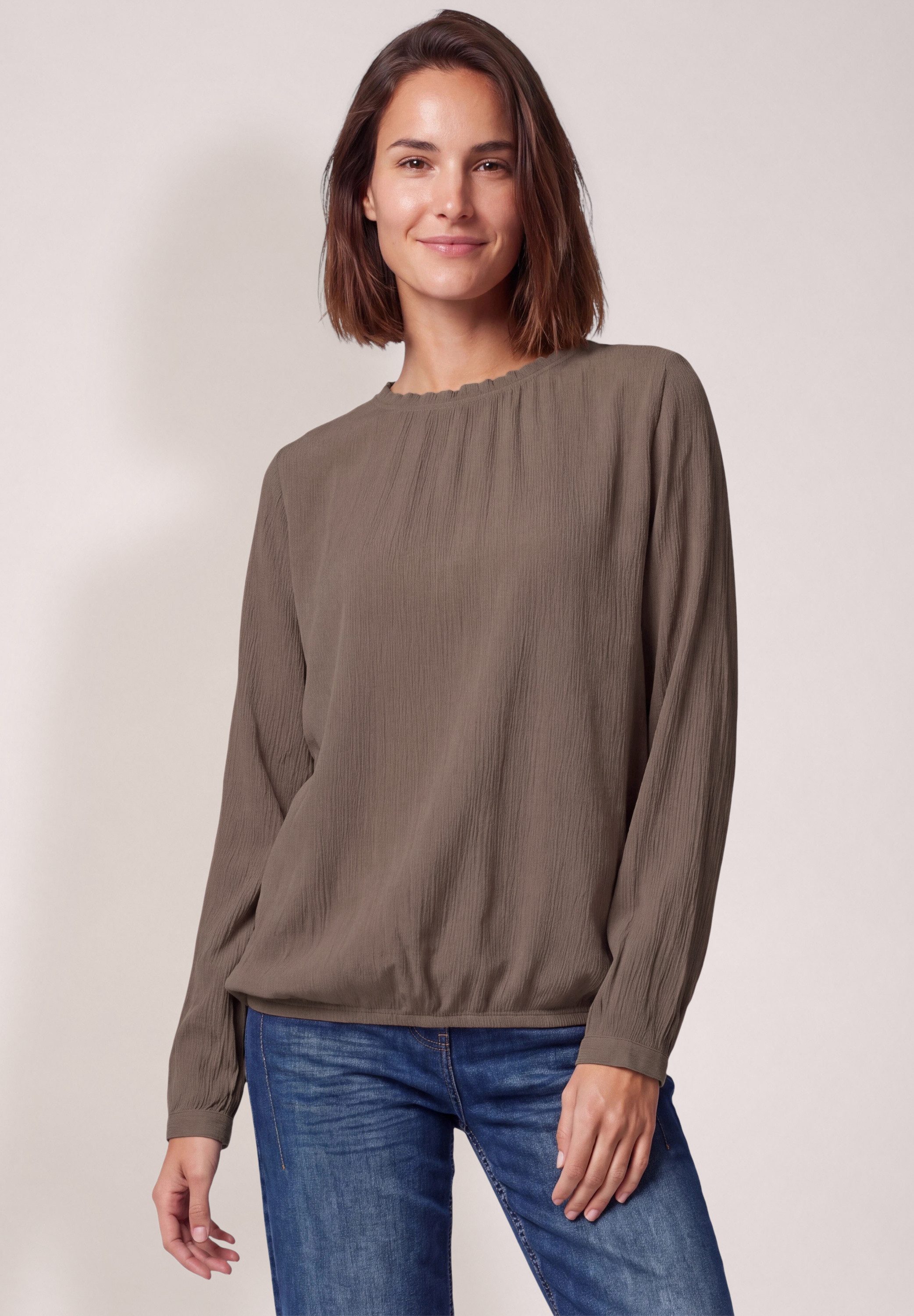 CECIL Shirtbluse mit Smok-Details