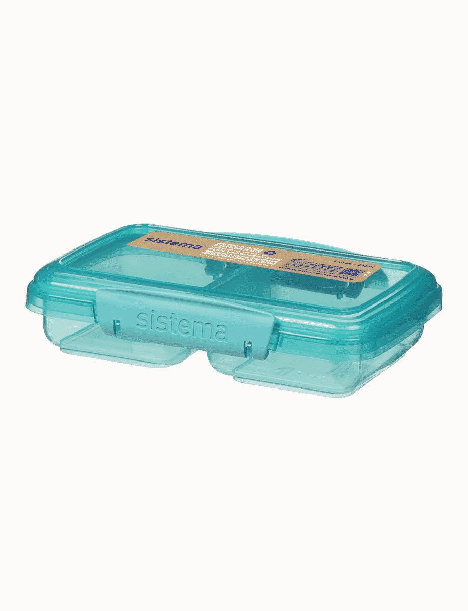 sistema Lunchbox Sistema 350ml Small Split - recycled PP - Teal Stone