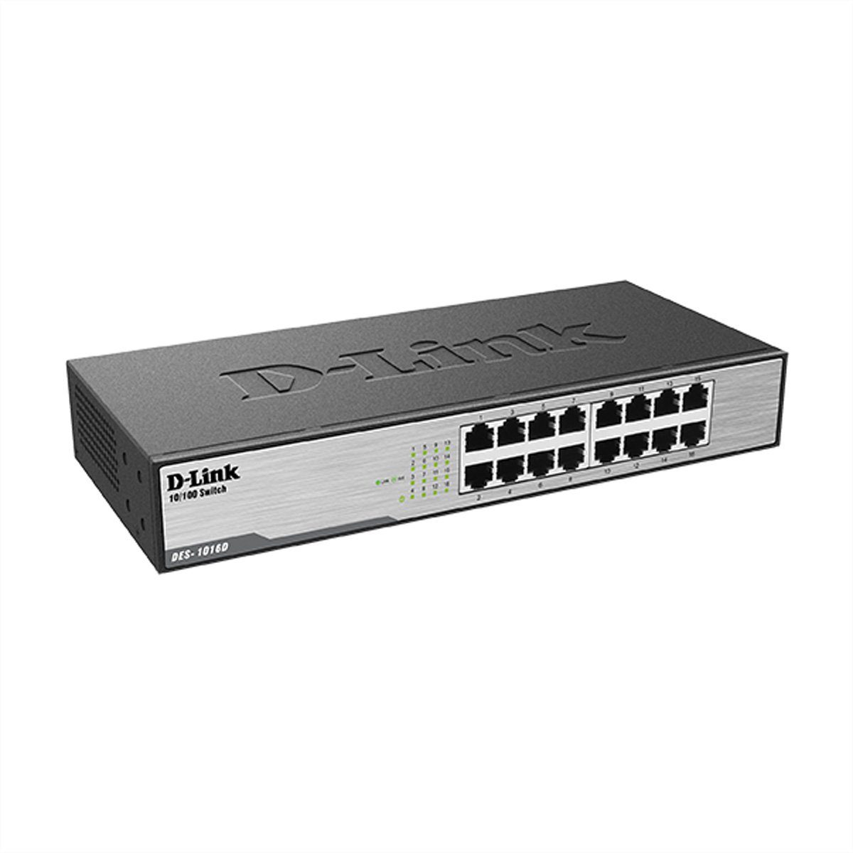D-Link DES-1016D/E 16-Port Fast Ethernet Switch Netzwerk-Switch