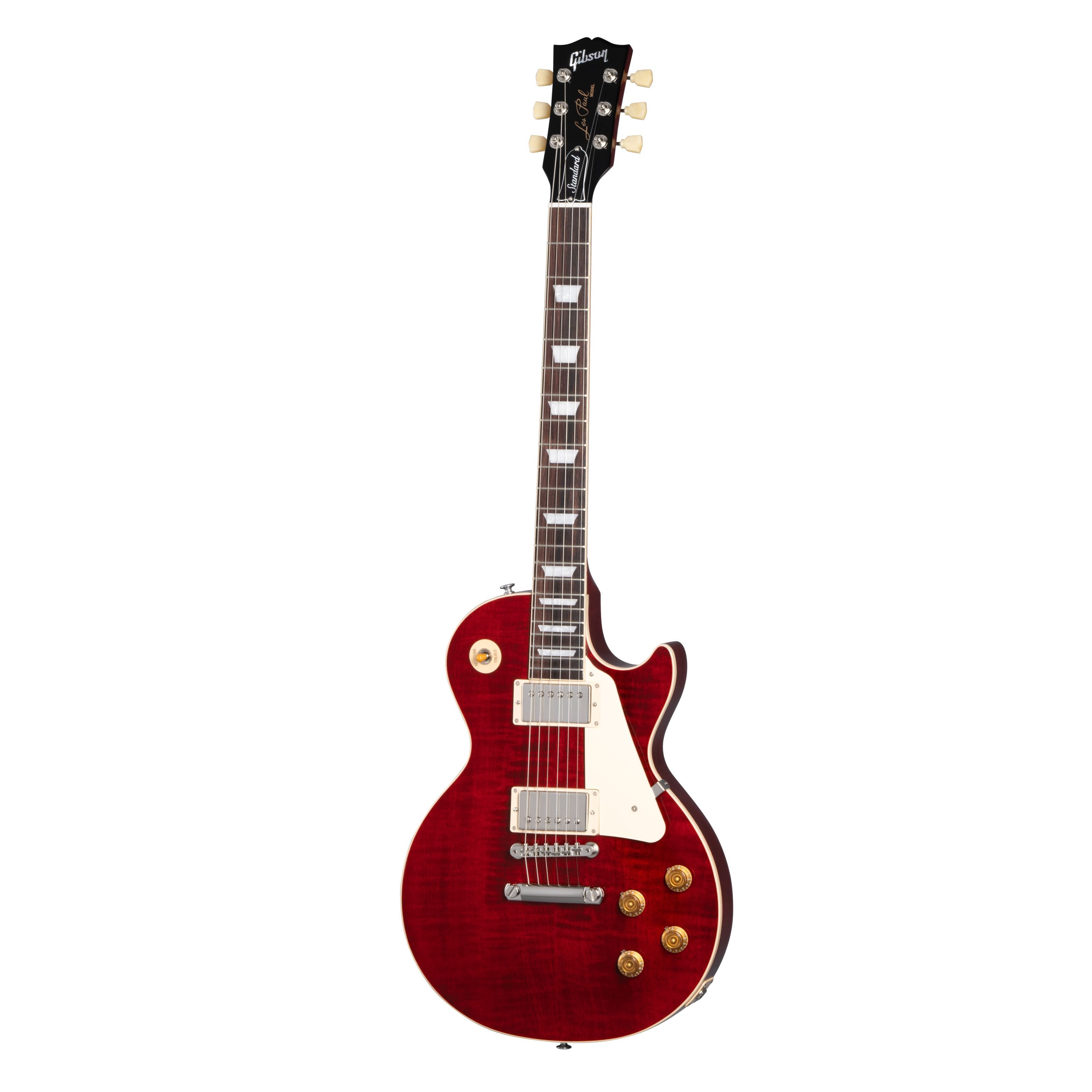 Gibson E-Gitarre, Les Paul Standard 50s Figured Top Sixties Cherry - Single Cut