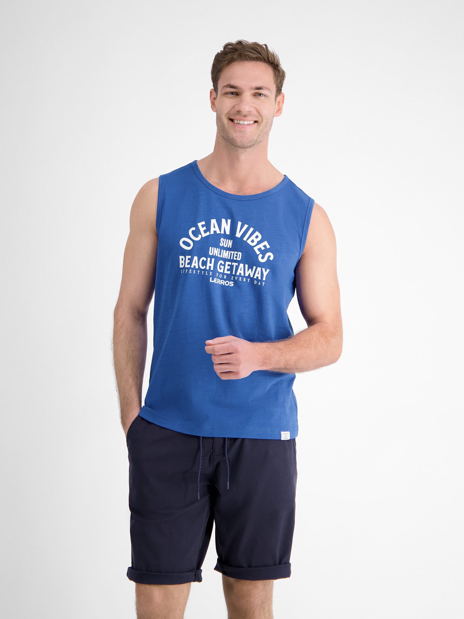 Muskelshirt Herren Tanktop mit Brustprint