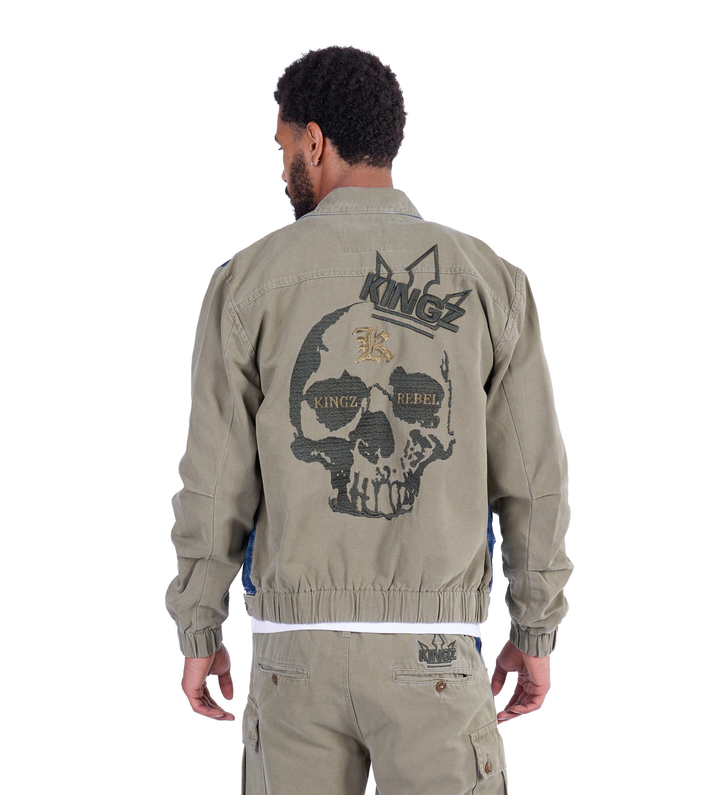 KINGZ Jeansjacke Lässige KINGZ Jeansjacke mit günstig online kaufen
