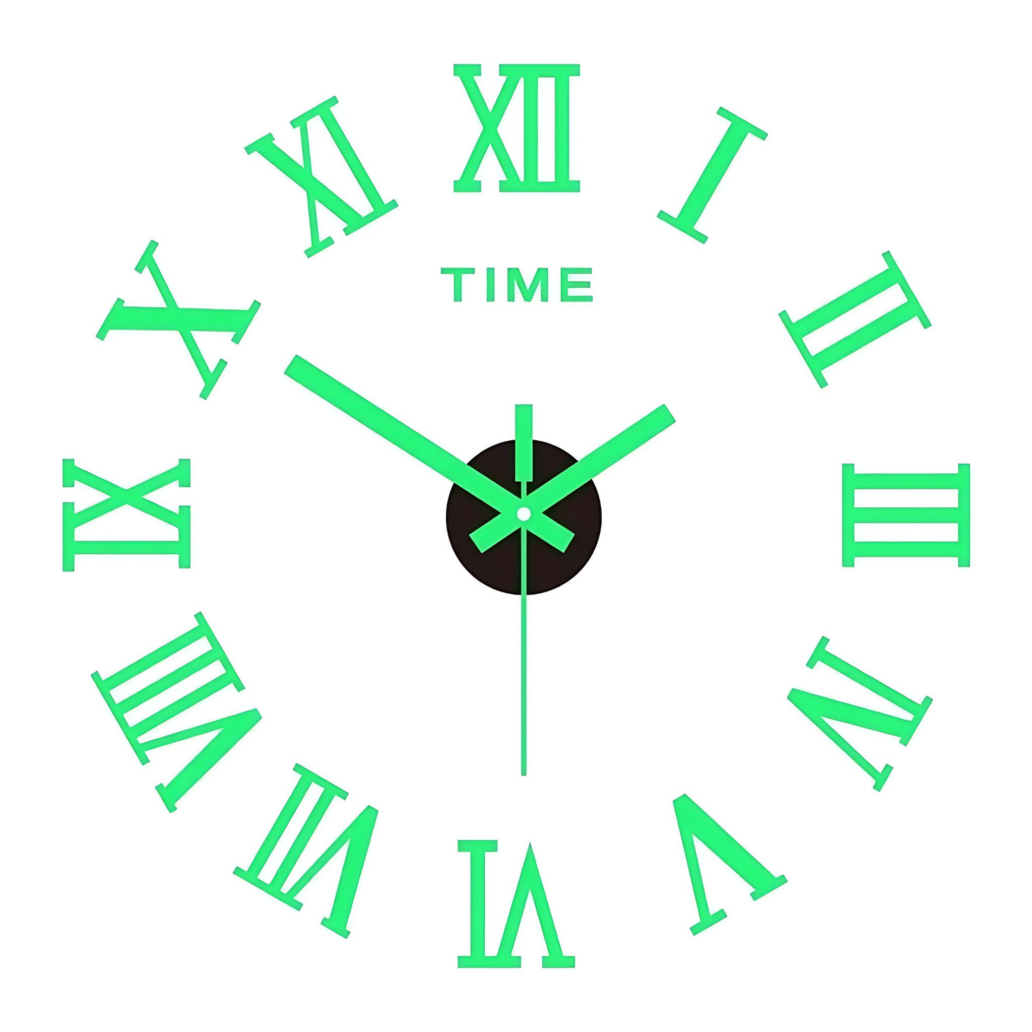 HS.SUPPLY Wanduhr Rahmenlose Zahlen Wanduhr leuchtend günstig online kaufen