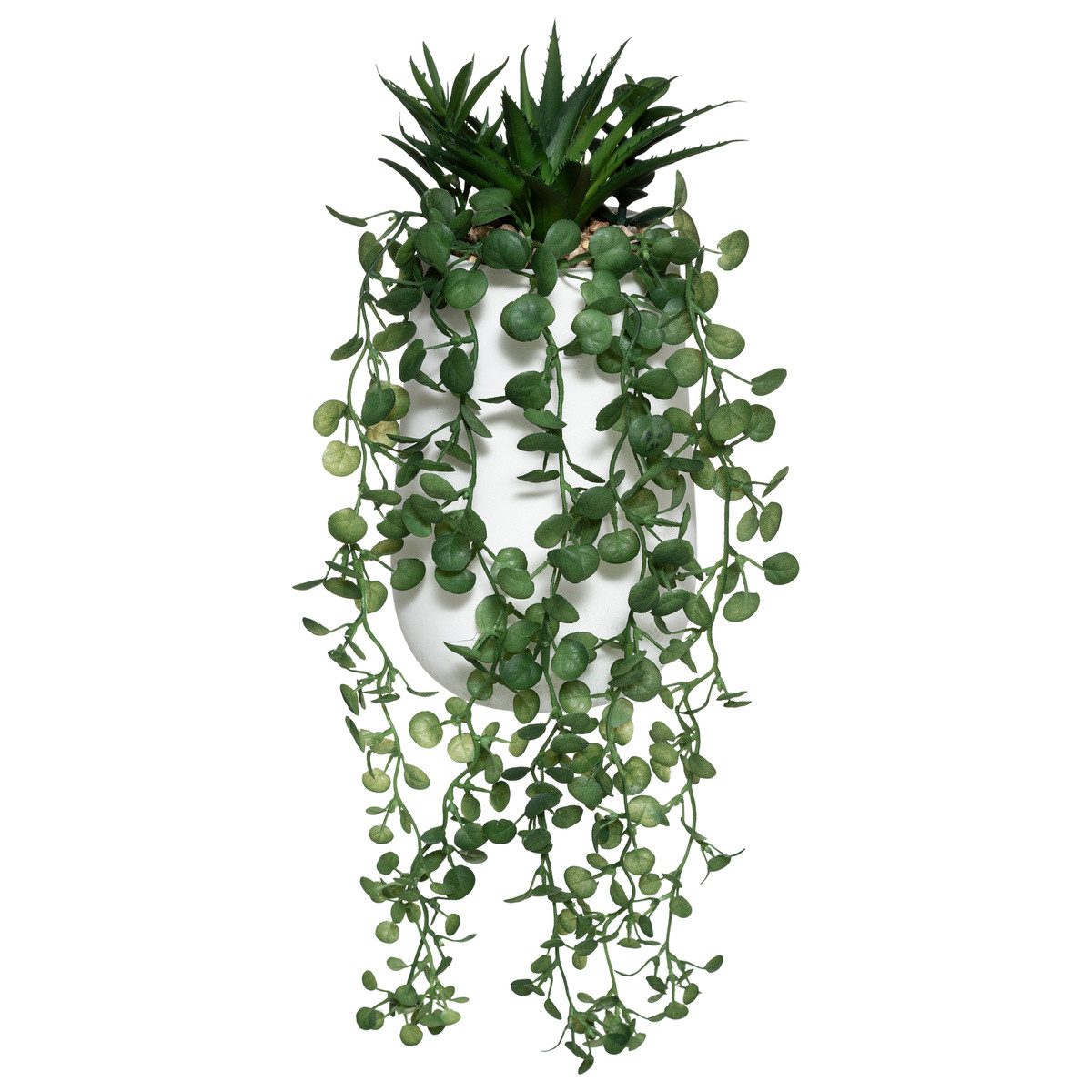 Kunstpflanze Kunstpflanze PEPEROMIA, hängend Zimmerpflanze, Atmosphera Créateur d'intérieur, Höhe 33 cm