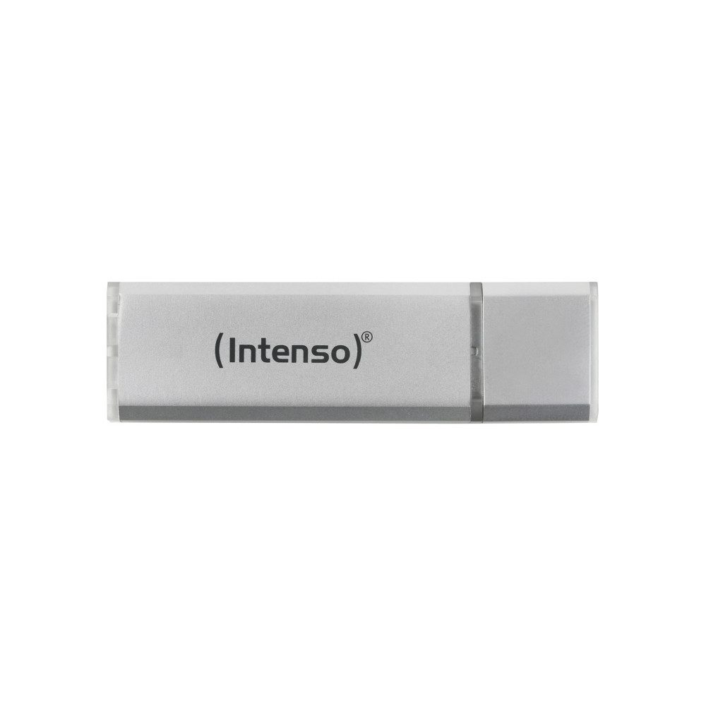 Intenso USB-Stick (Robustes Gehäuse aus silberfarbenem Aluminium)