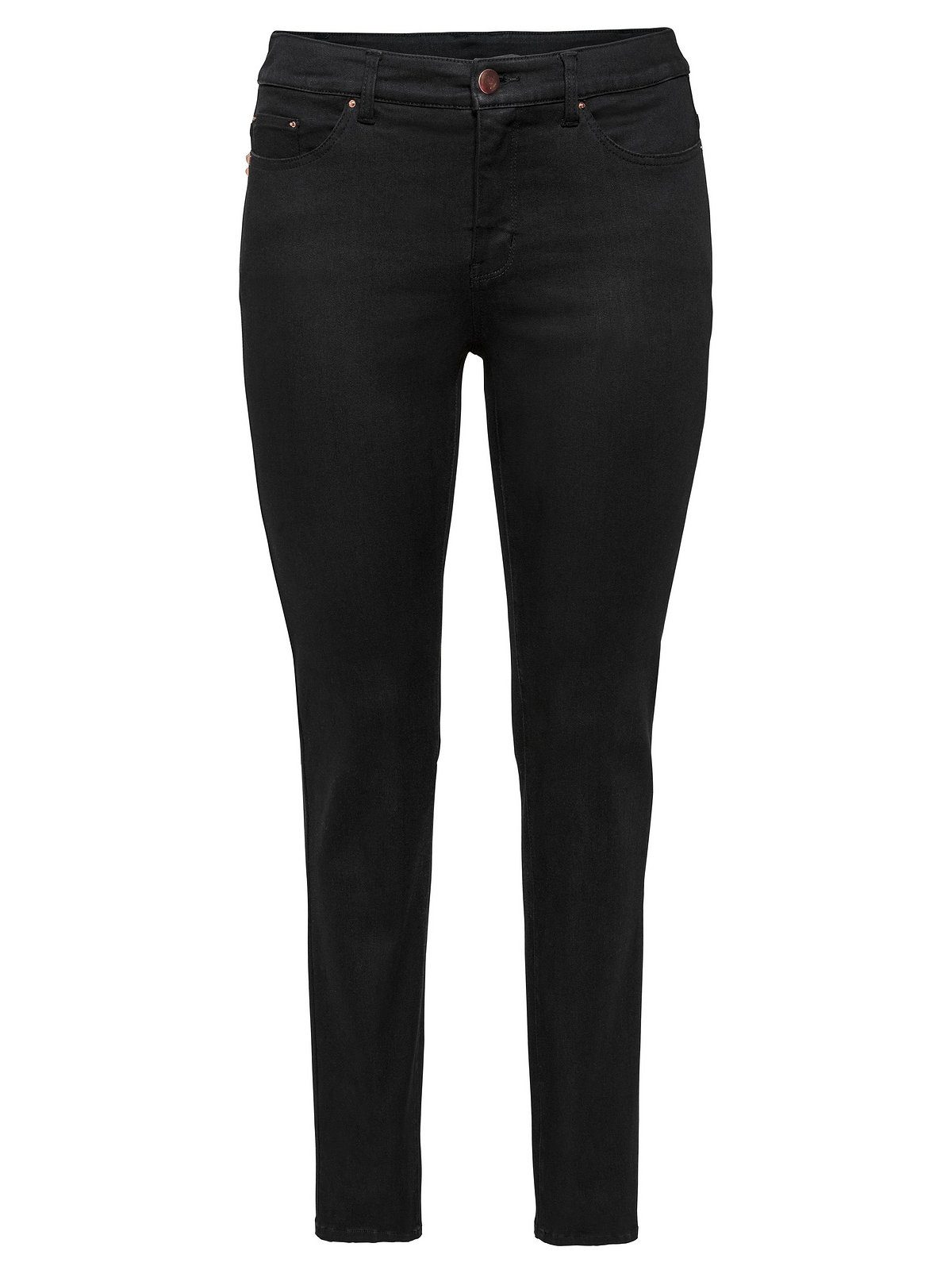 Denim mit Skinny Größen Sheego black Stretch-Jeans Große Bodyforming-Effekt