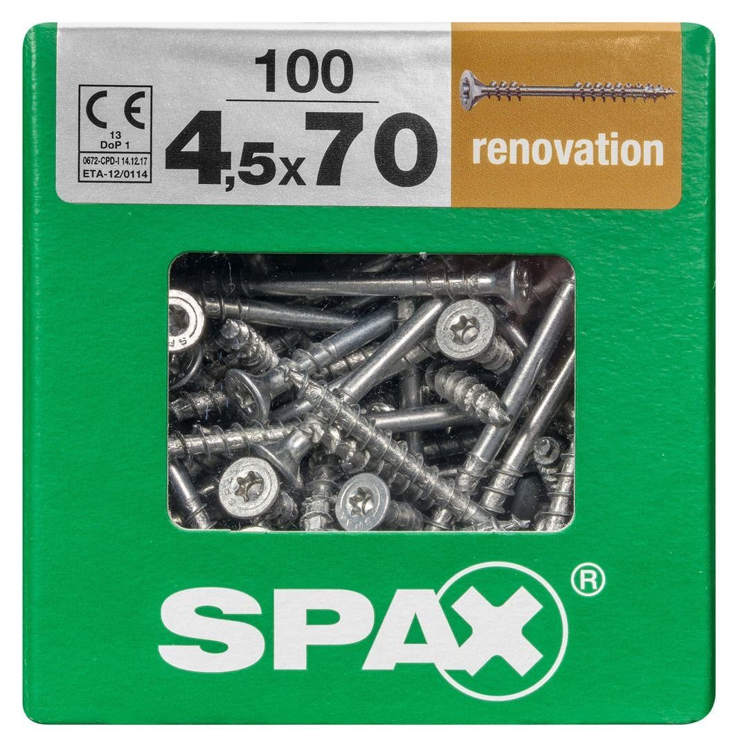 SPAX Terrassenschraube Spax Verlegeschrauben 4.5 x 70 mm TX 20 - 100 Stk.