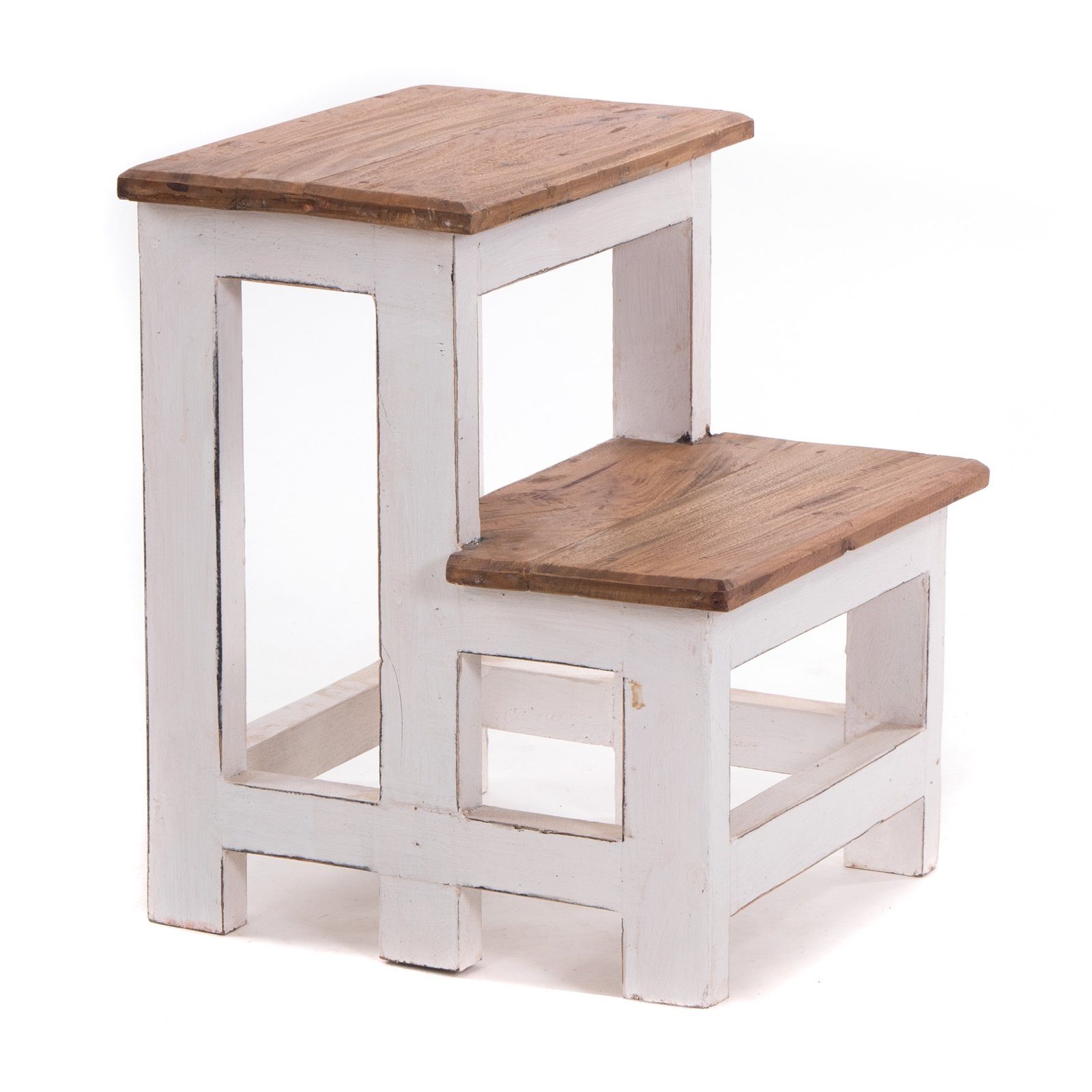 DESIGN DELIGHTS Hocker TRITTLEITER STEP, 46x37cm (HxB), Altholz, Tritthocker, Blumenleiter