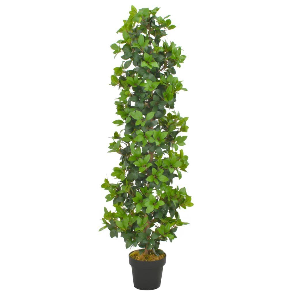 Kunstpflanze Künstliche Pflanze Lorbeerbaum mit Topf Grün 150 cm