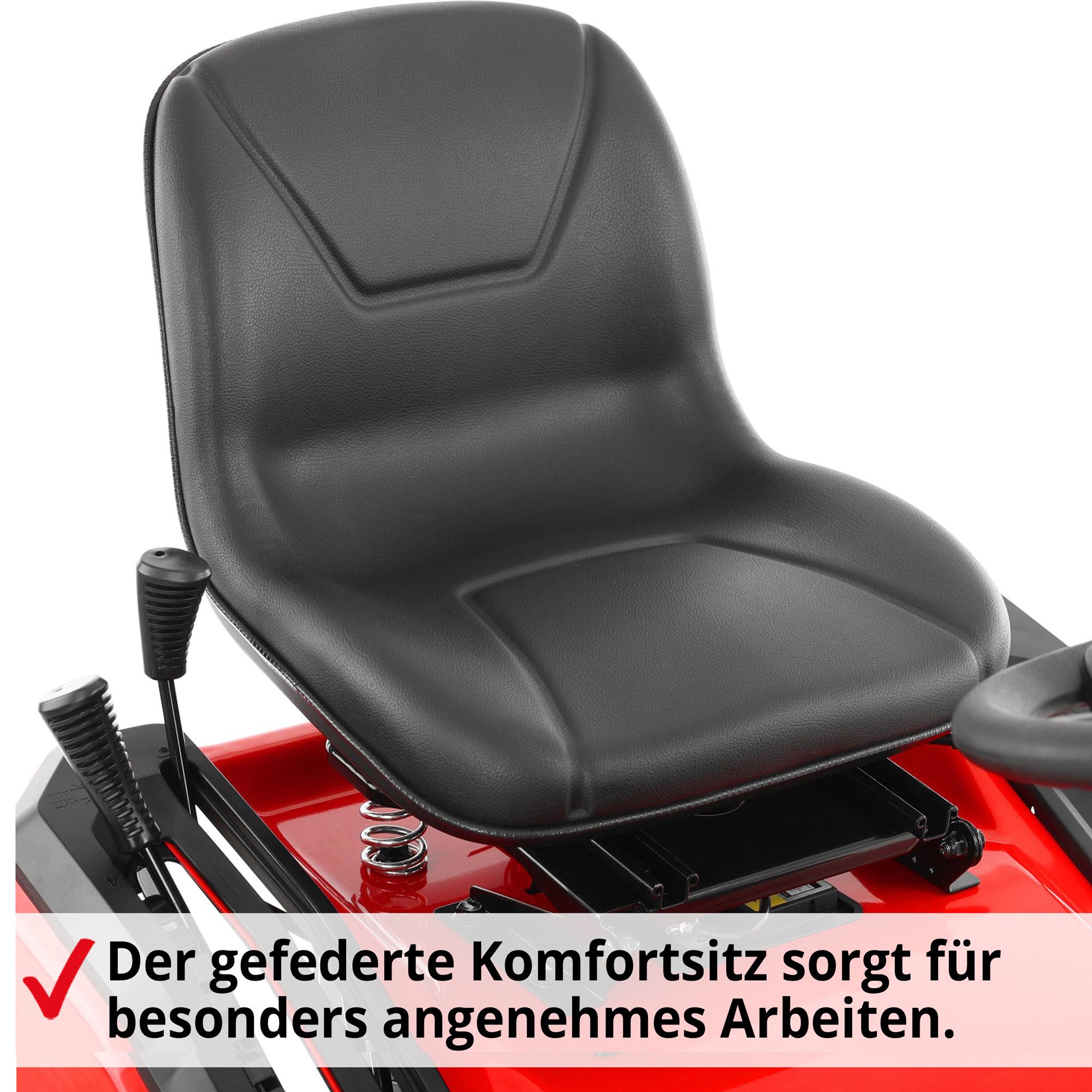 Hecht Rasentraktor Aufsitzmäher 5118, 107 cm Schnittbreite, 14,95 PS, 7,5 km/h, Anhängervorrichtung