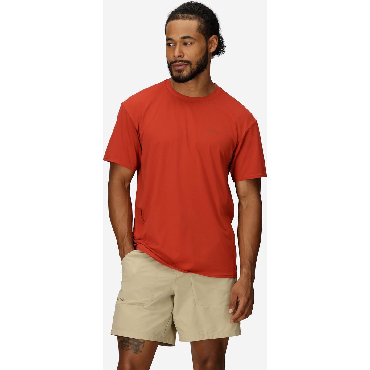 Marmot Kurzarmshirt Airexchange UPF 50 Crew Short Sleeve Atmungsaktives, schnelltrocknendes Shirt mit UV-Schutz für