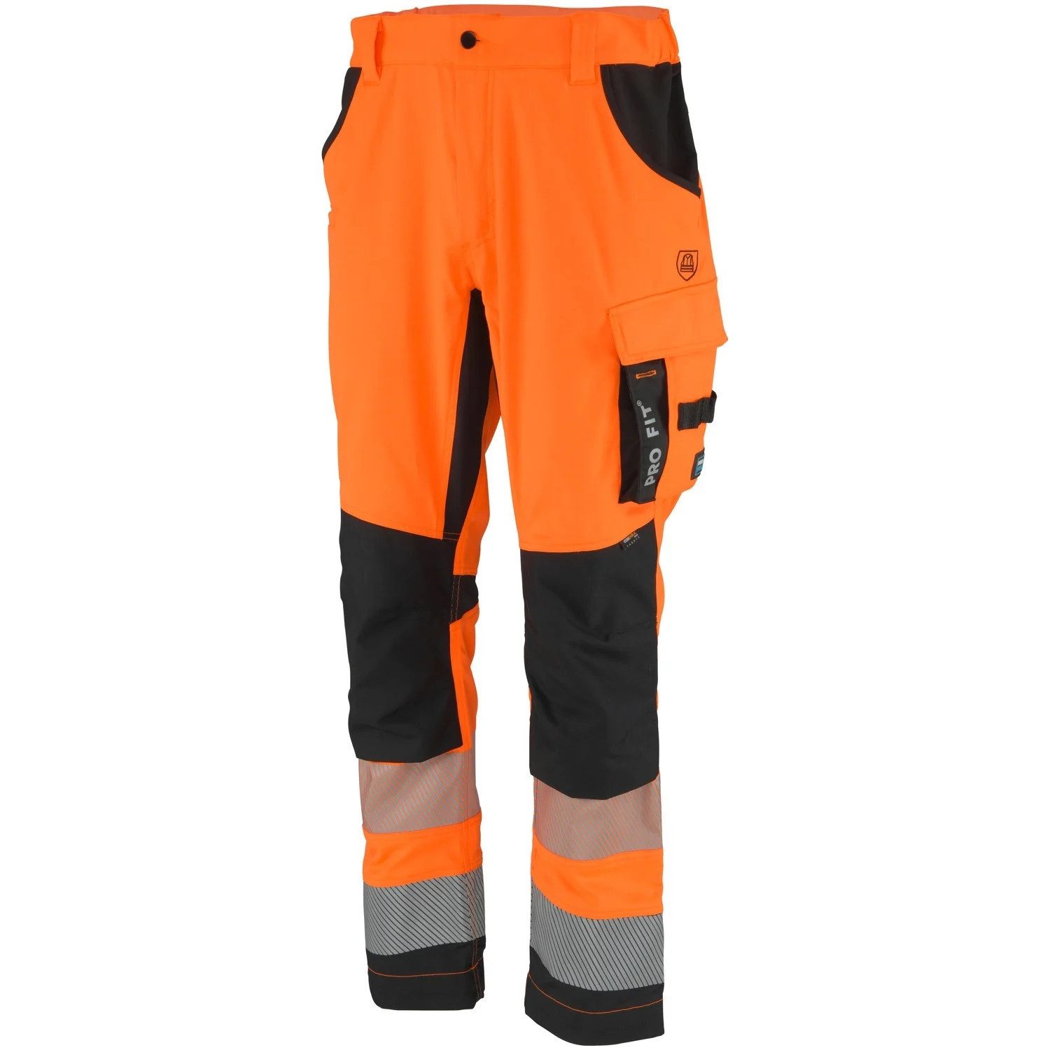 PRO FIT by Fitzner Arbeitsbundhose Warnschutzhose Stretch, Bundhose,neonorange Gr. 46–56