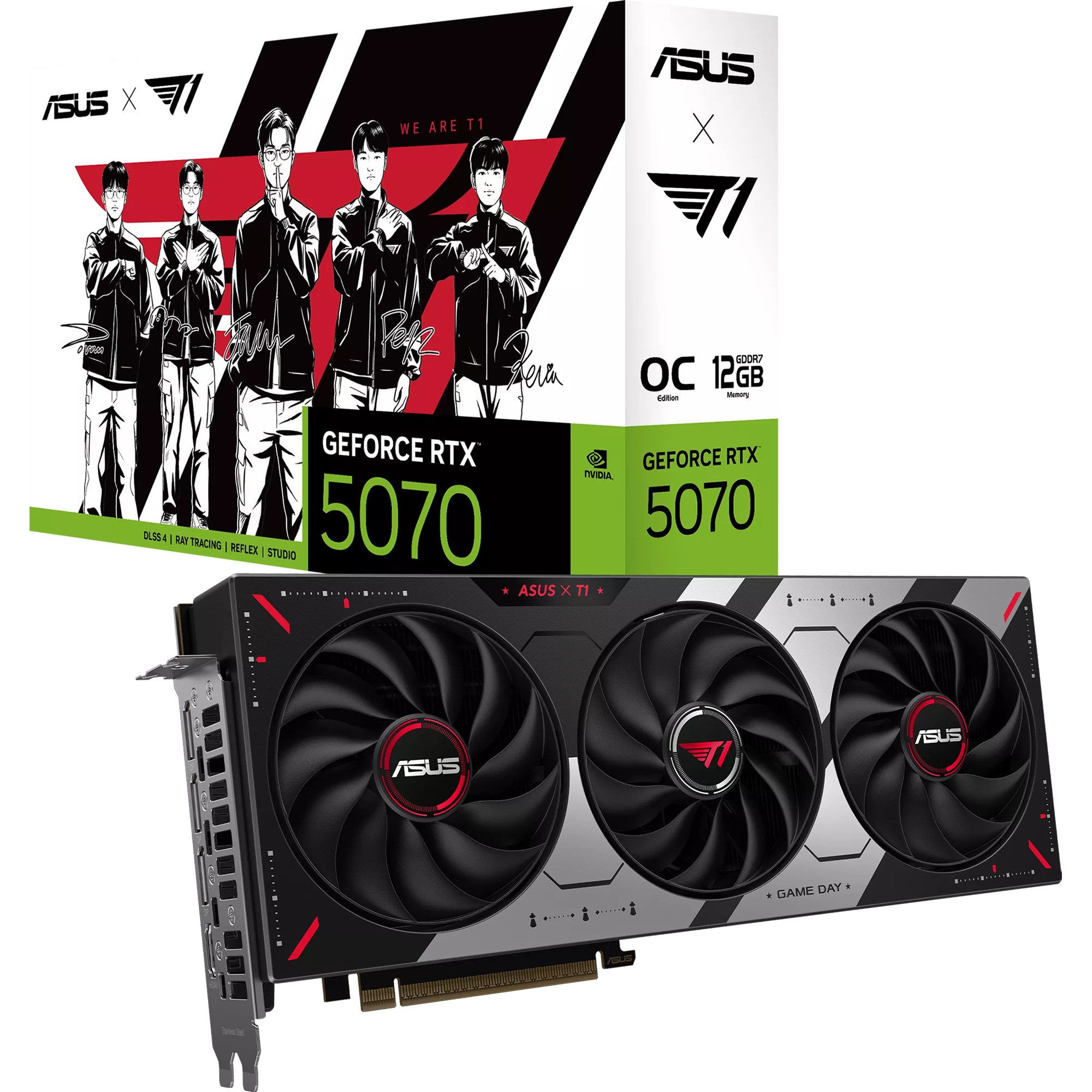 Asus ASUS GeForce RTX 5070 PRIME OC T1 Edition, Grafikkarte (12 GB)