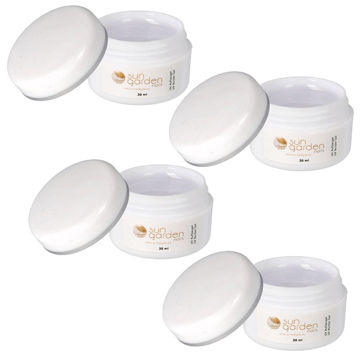 Sun Garden Nails UV-Gel 4 x 30 ml UV Classic Gel - Aufbaugel Klar
