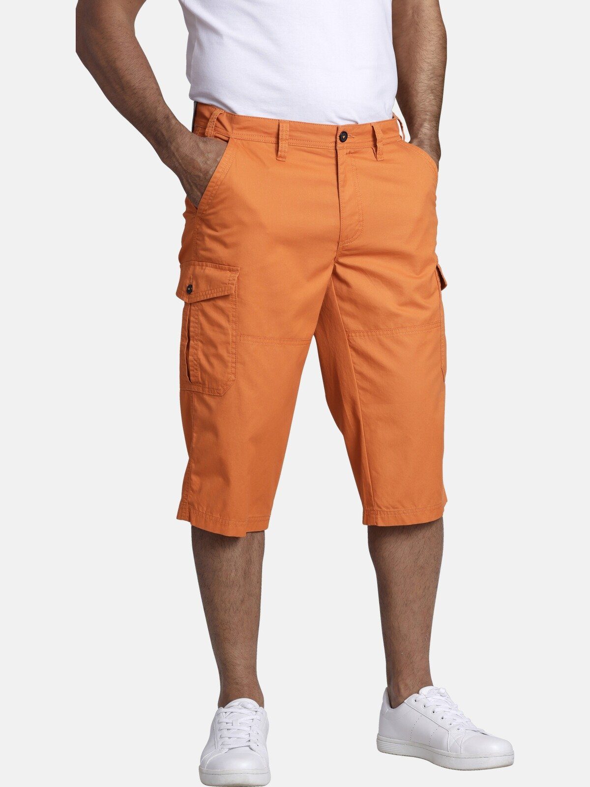 Jan Vanderstorm Longbermudas 3/4 JERE orange Spezialschnitt Cargohose