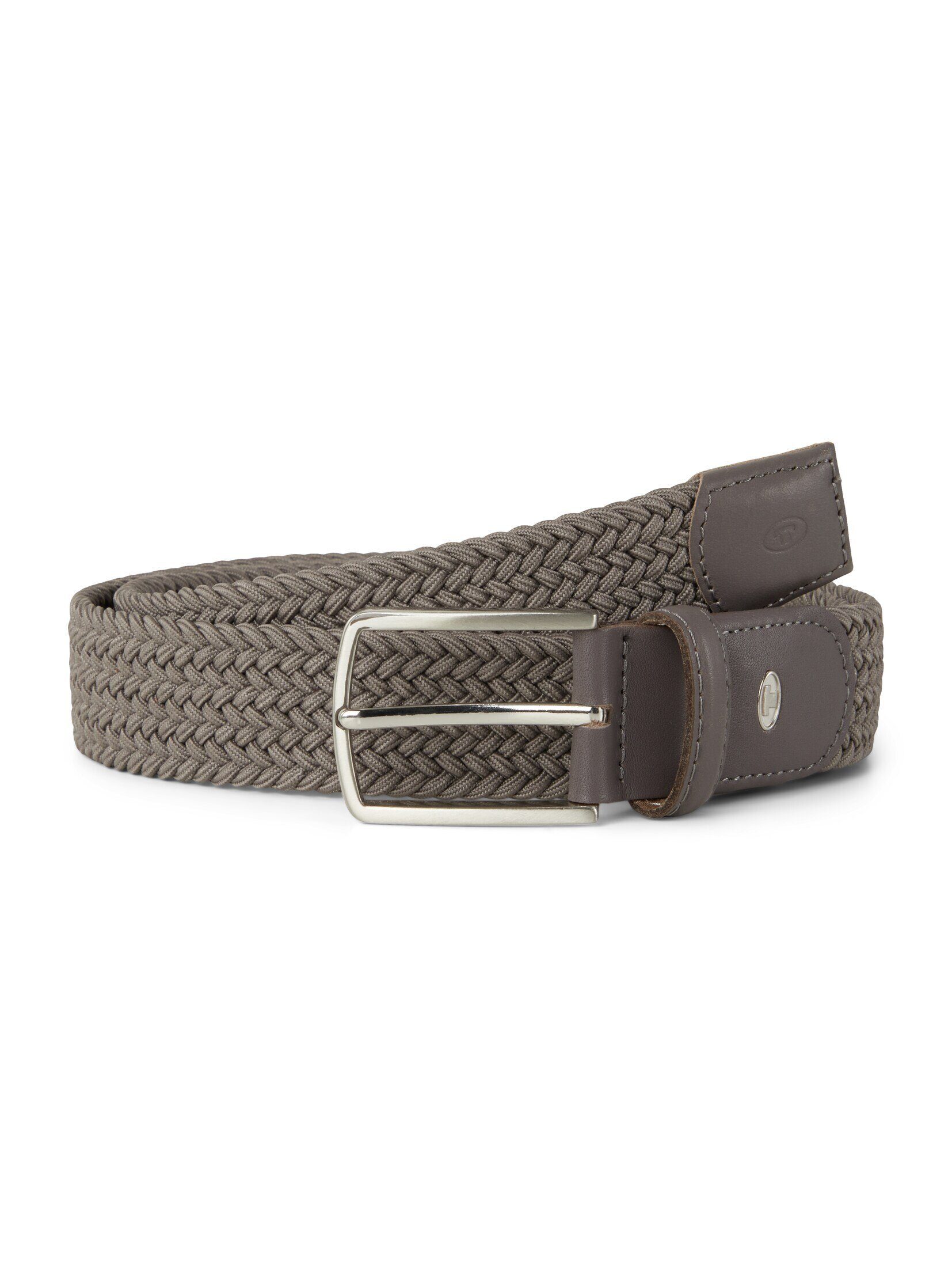 TOM TAILOR Flechtgürtel Belts TTALEX elastischer Flechtgürtel mit eckiger Dornschließe