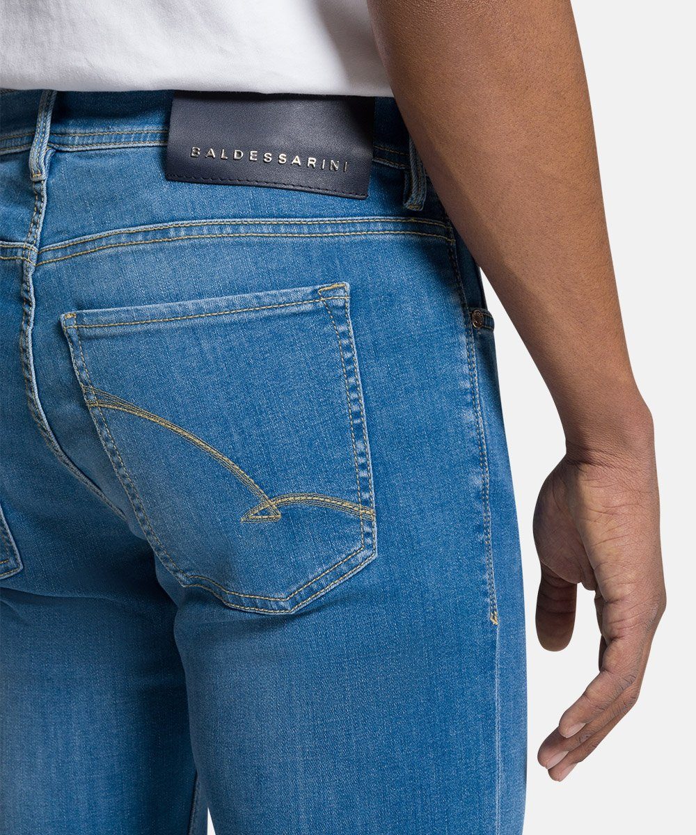 BALDESSARINI 5-Pocket-Jeans Jack Nature mustache To Tribute sky blue used