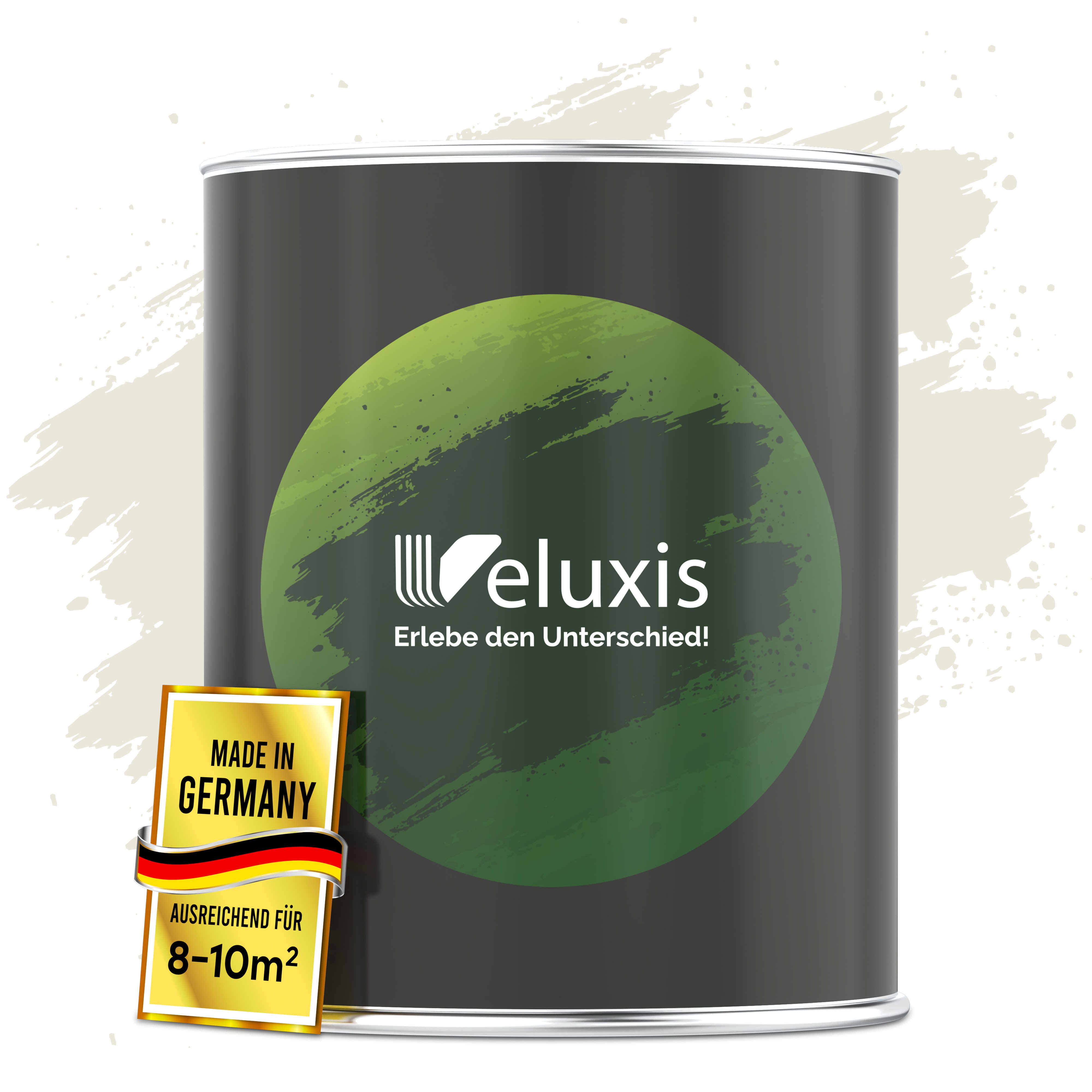 Veluxis Wandfarbe Veluxis® Edle Wandfarbe, für den Innenraum - Deckkraft-Klasse 1, Streifenfrei & tropfarm