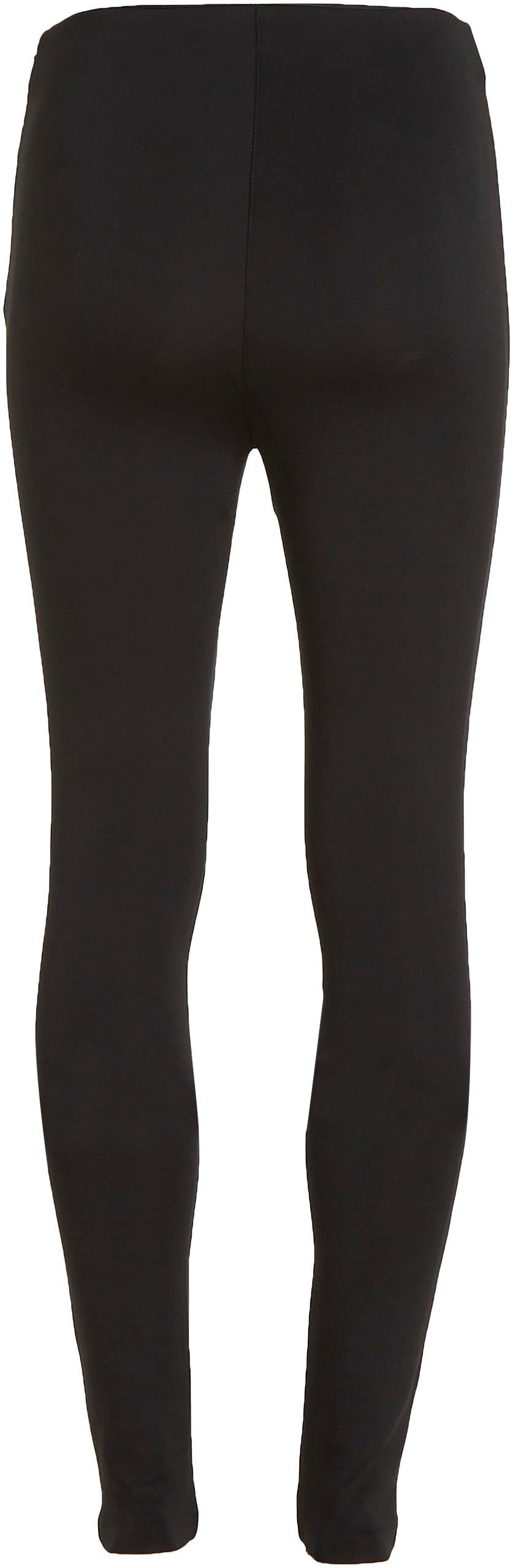 Reißverschluss mit Leggings Beinabschluss LEGGING am TECHNICAL Klein KNIT Calvin Ck-Black