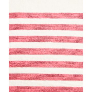 Kissenhülle LEXINGTON Kissen Embroidery Center Striped Linen-Cotton Pink-White (50, Lexington