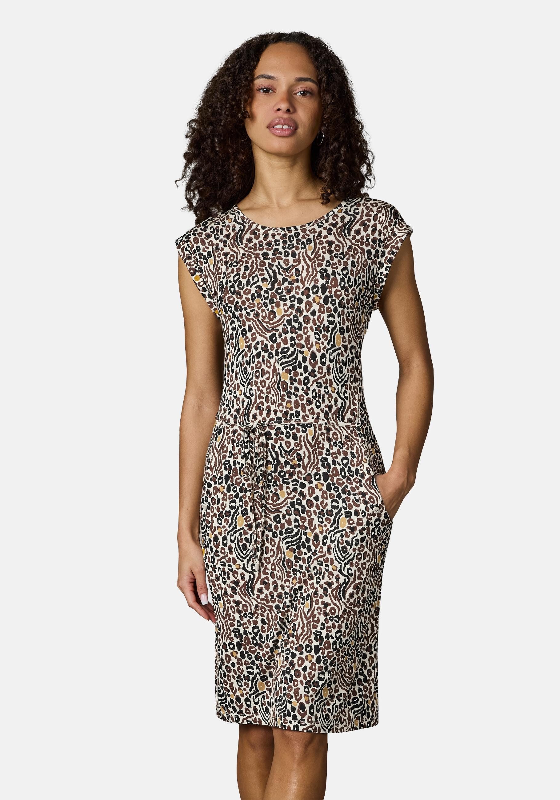 Ragwear Sommerkleid Taggien Print Leichtes, bequemes Midikleid mit Muster
