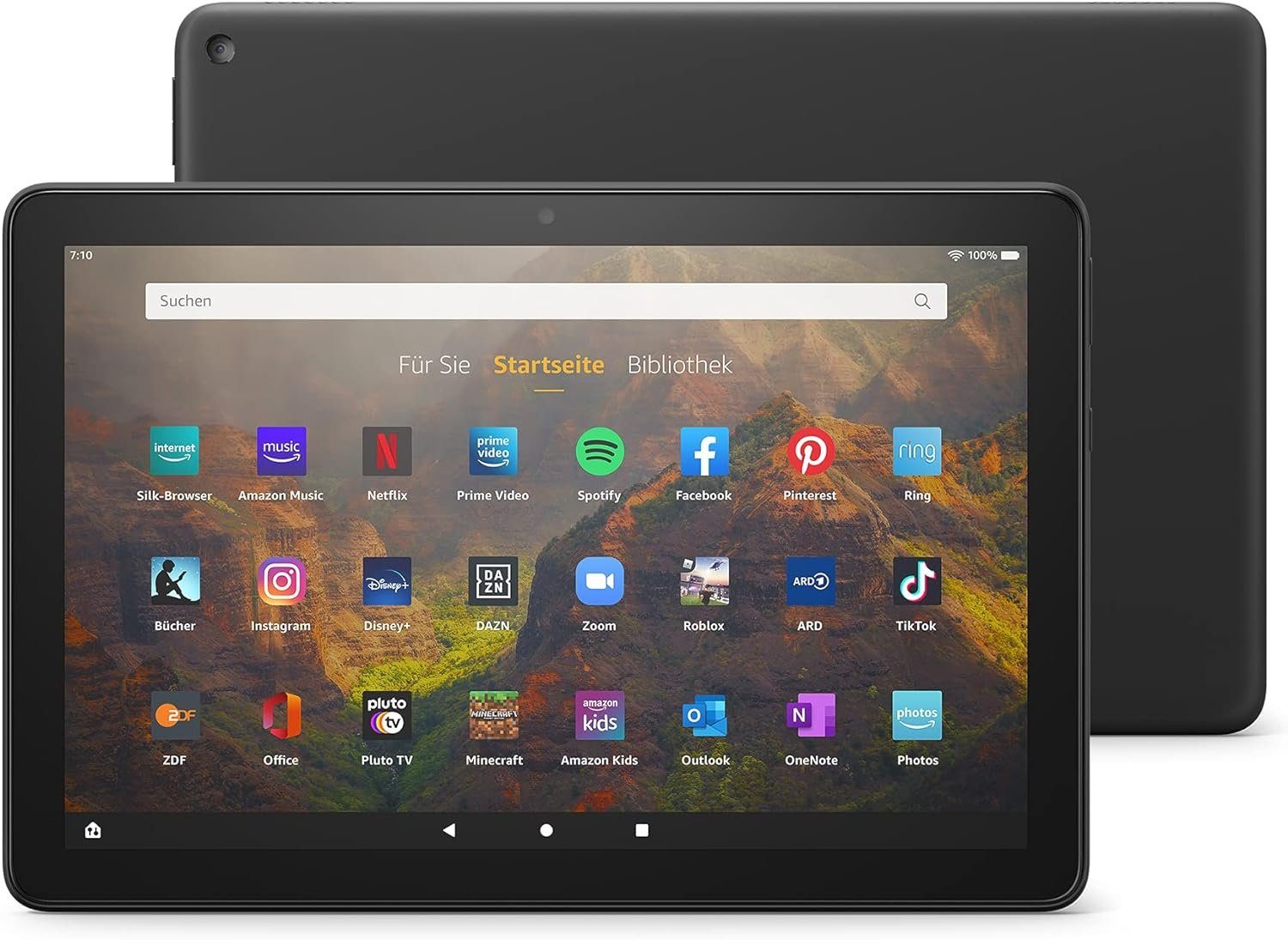 Amazon Fire HD 10 Full-HD-Display 1080p - mit Werbung Tablet (10.1", 64 GB, Fire OS)
