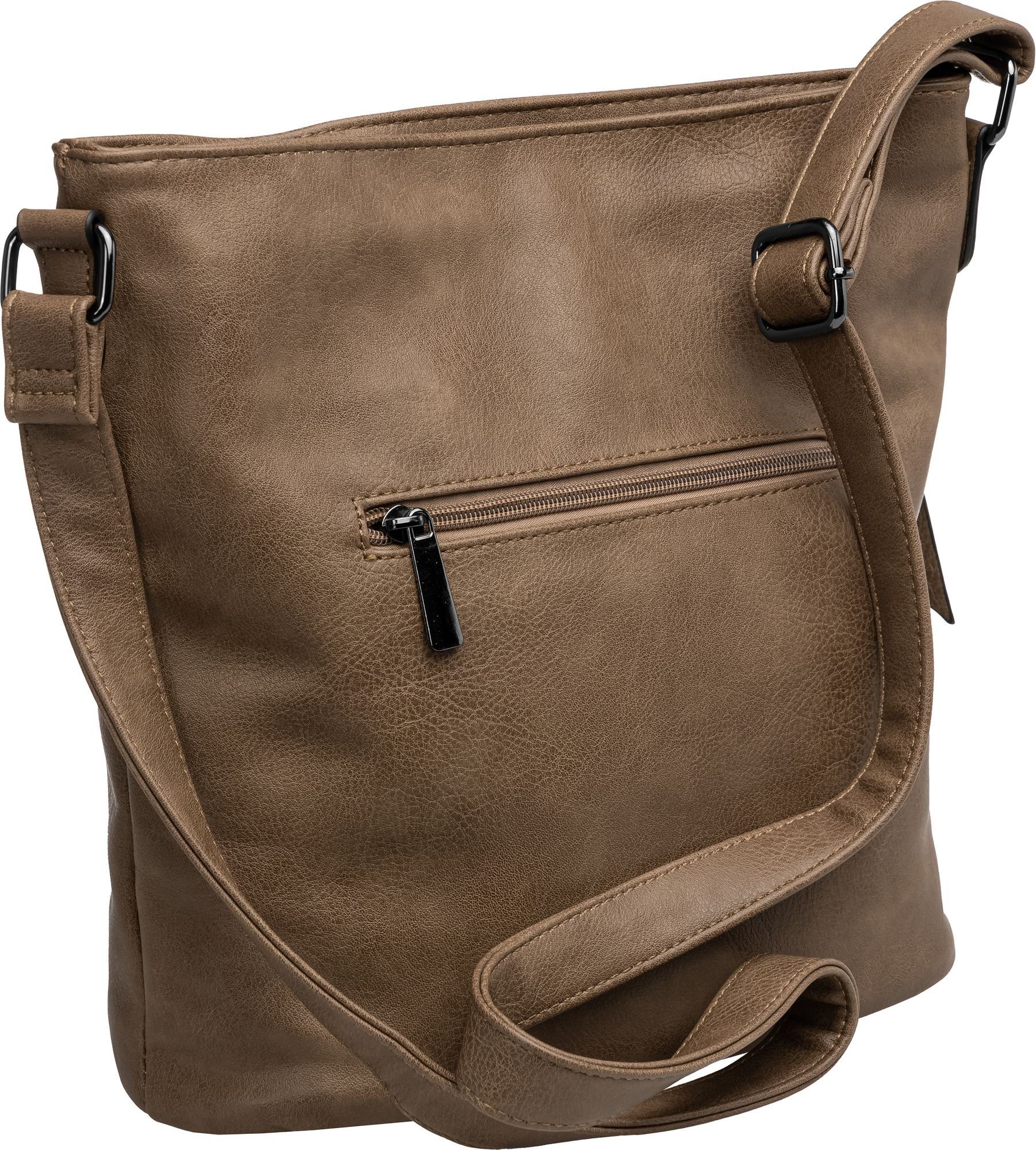 elegante khaki mittelgroße Caspar TS1071 sportlich Crossbody Bag Umhängetasche Damen Umhängetasche