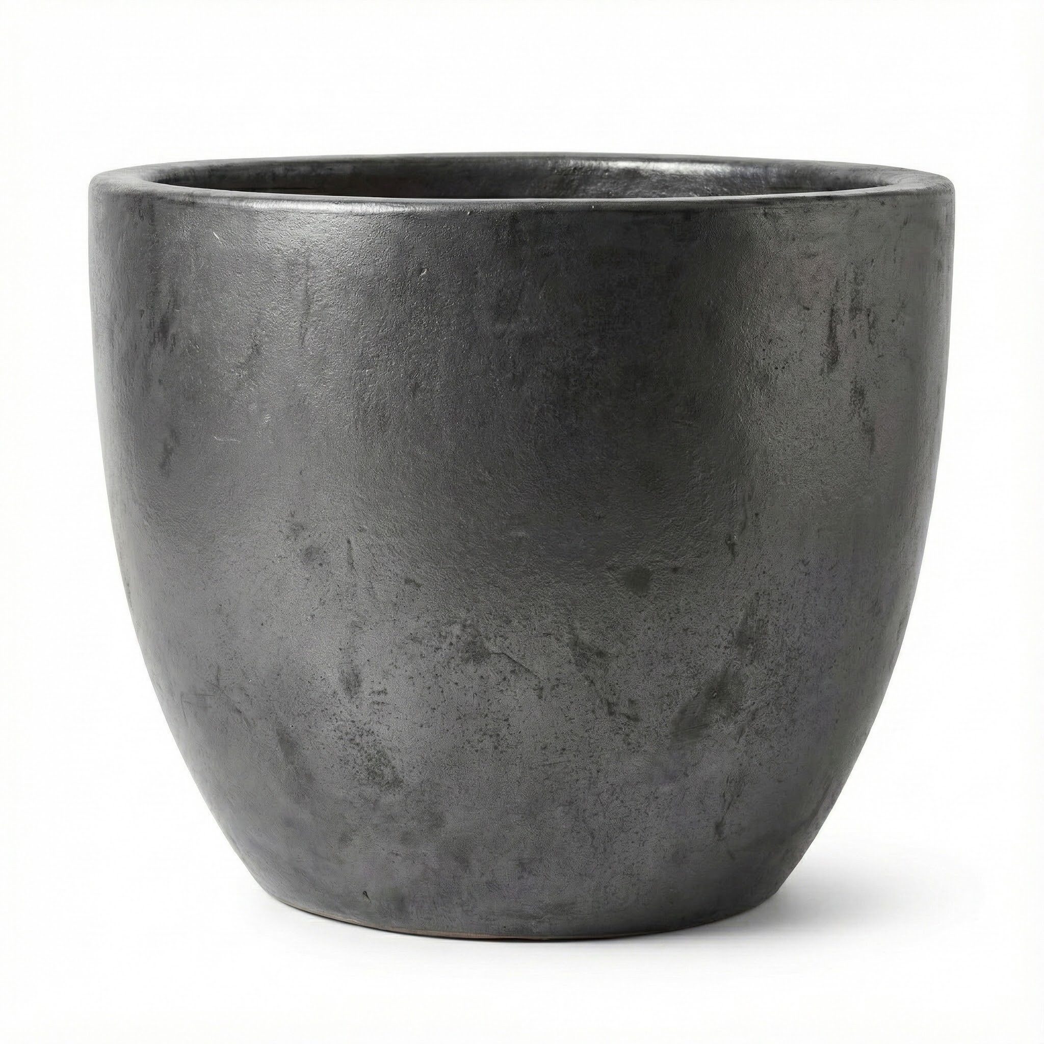 Teramico Blumentopf Pflanzgefäß "Egg Pot" Anthrazit – Ø 21 bis 60 cm – Frostfest (1 St), Frostfest, UV-Fest