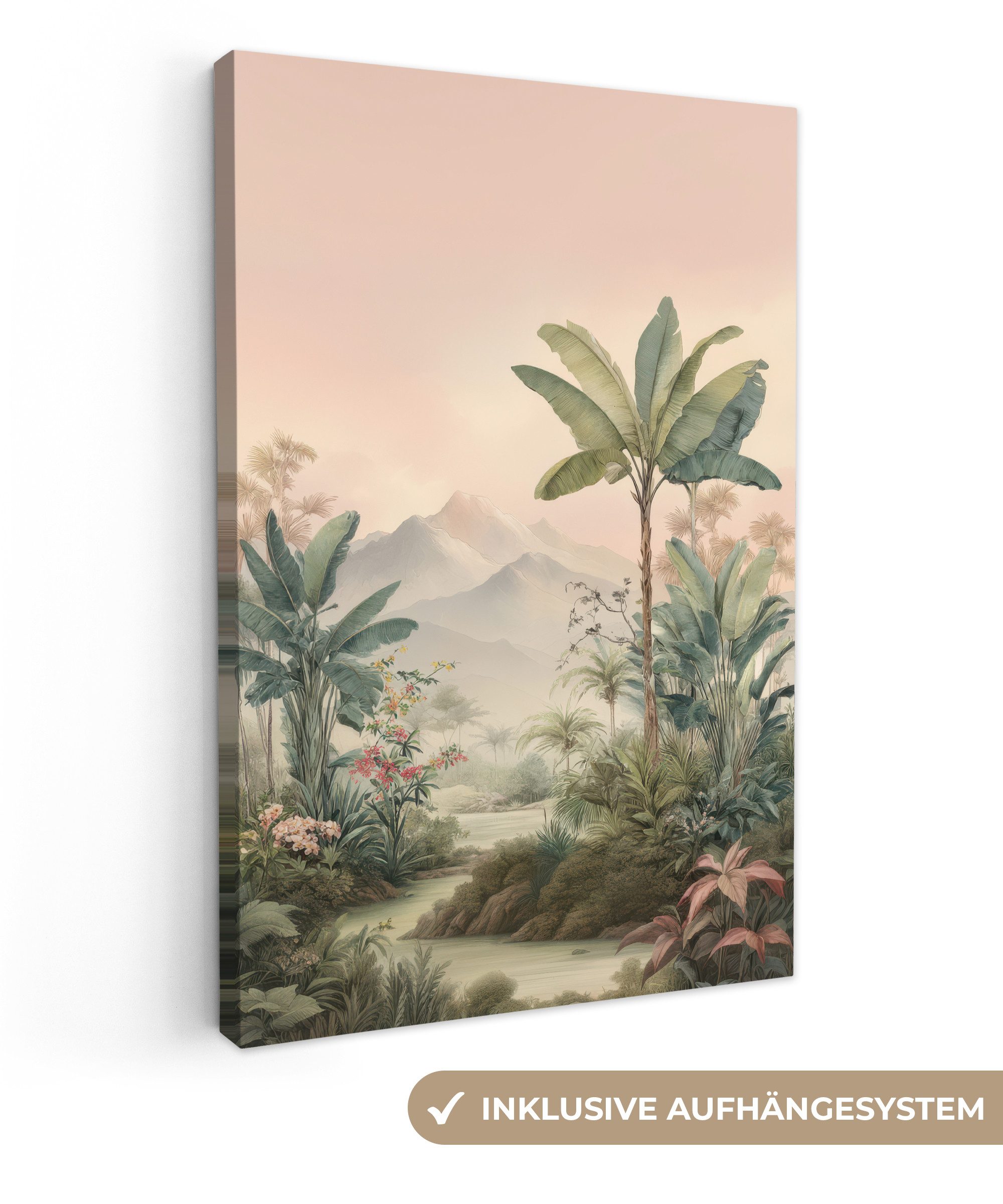 OneMillionCanvasses® Leinwandbild Tropische Landschaft - Palmen günstig online kaufen