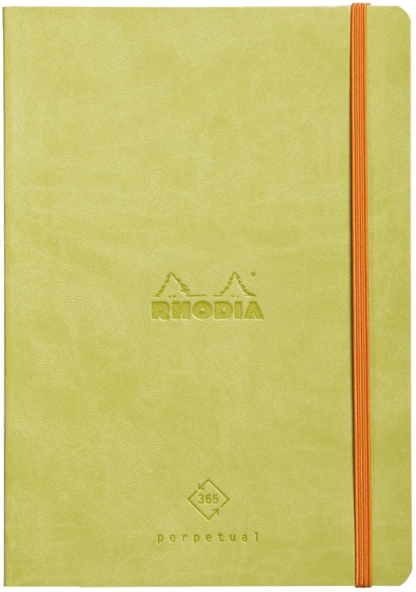 Buchkalender Bullet Journal Perpetual A5 64 Blatt 90g/qm anis (40 Stück)