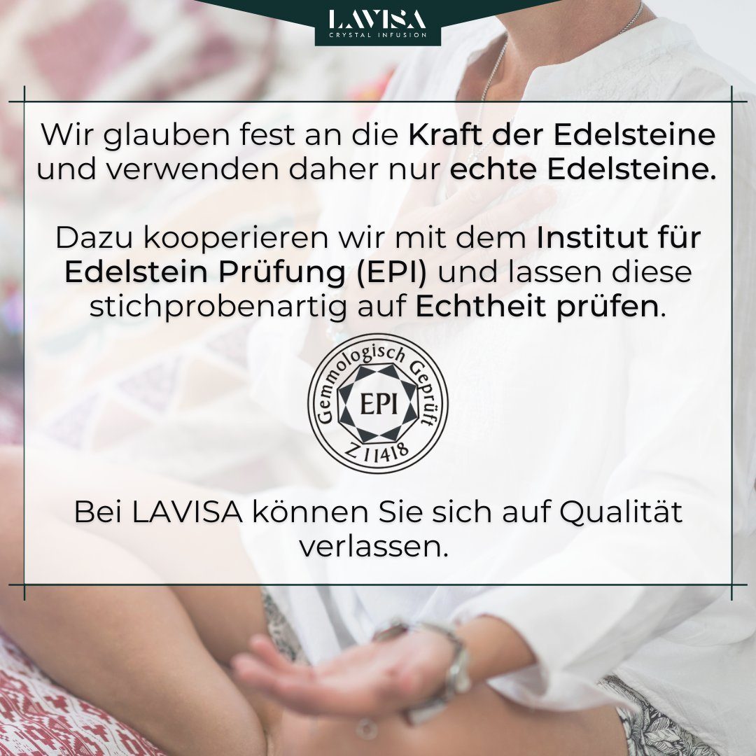 Schlüsselanhänger Glücksbringer LAVISA Naturstein Anhänger - Edelstein Grüner Fluorit - Schlüssel