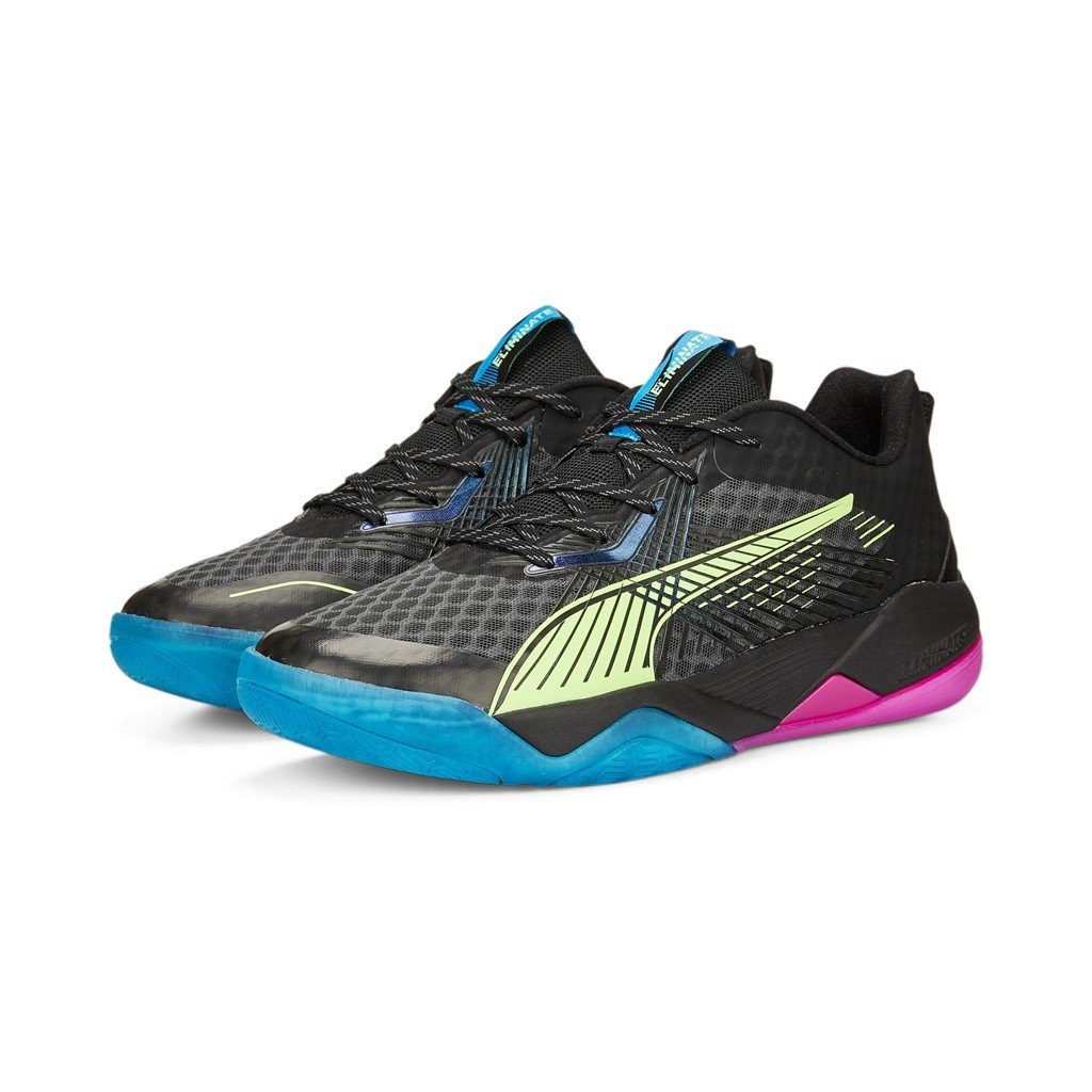 PUMA Hallen-Indoorschuhe Eliminate Power Nitro II schwarz/bunt Herren Badmintonschuh