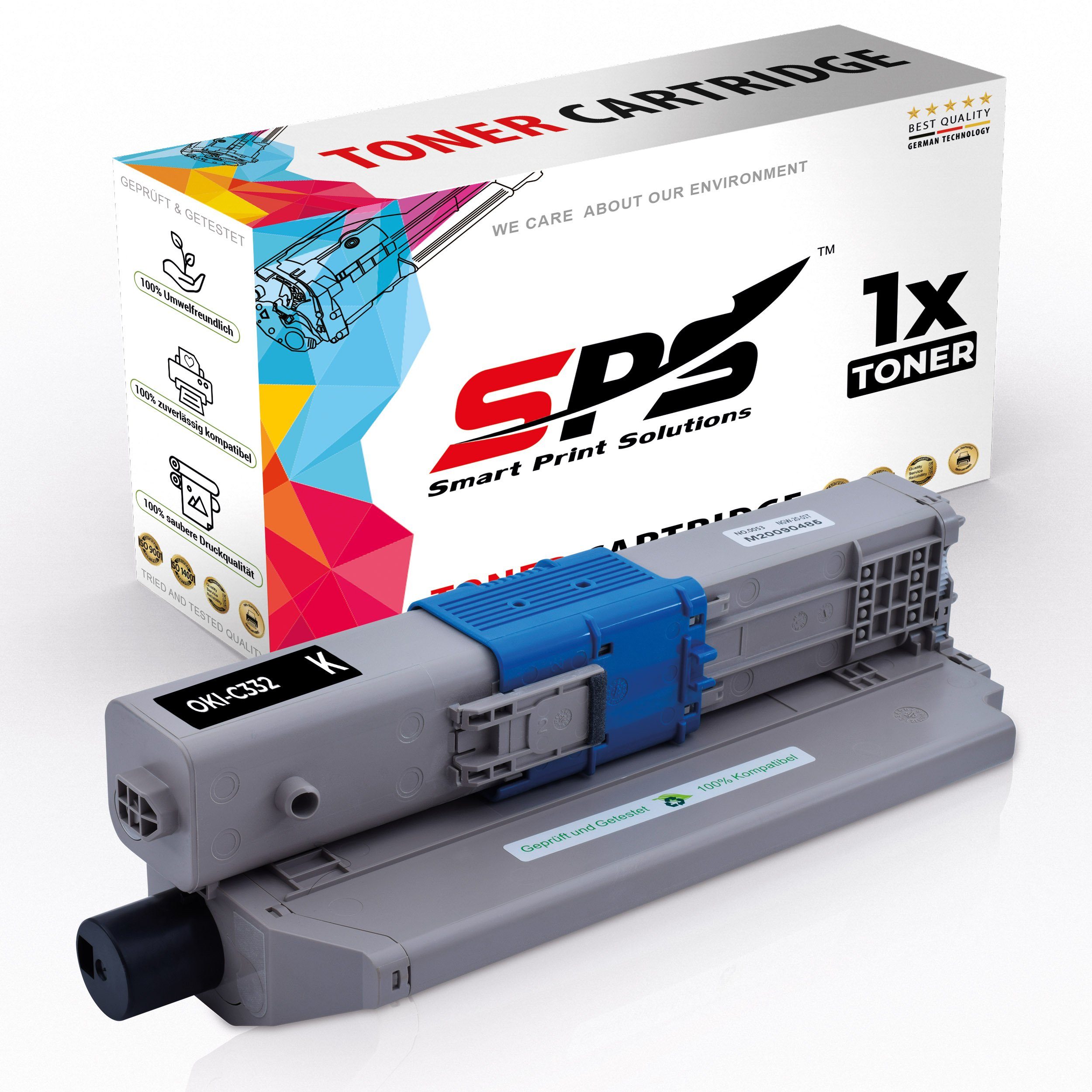 SPS Tonerkartusche Kompatibel 1x (1er 332 OKI Pack, Toner-Kit, (46508712) C DN für Toner)