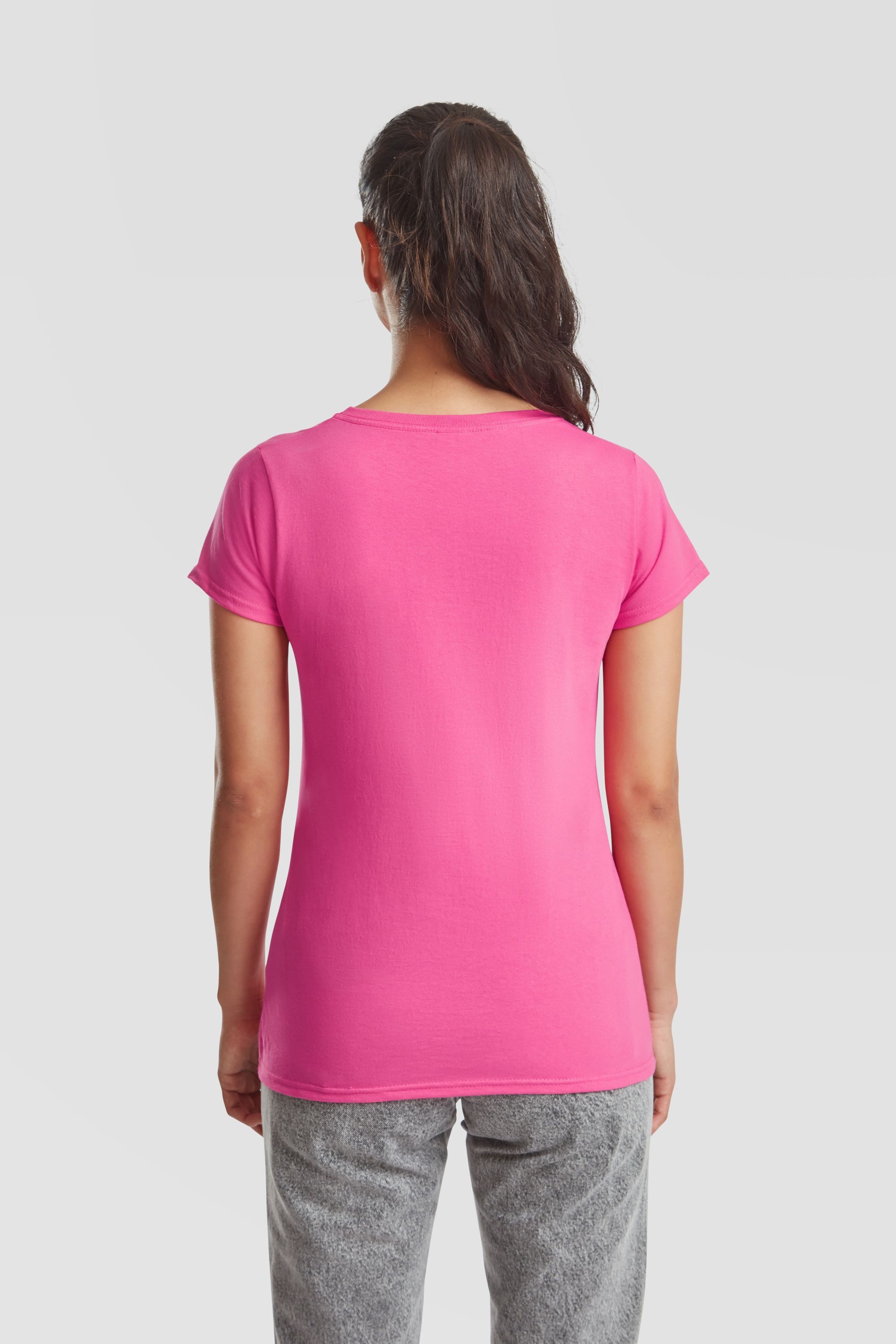 Fruit of the Loom Rundhalsshirt Fruit of the Loom Valueweight T Lady-Fit – Bild 5 von 5