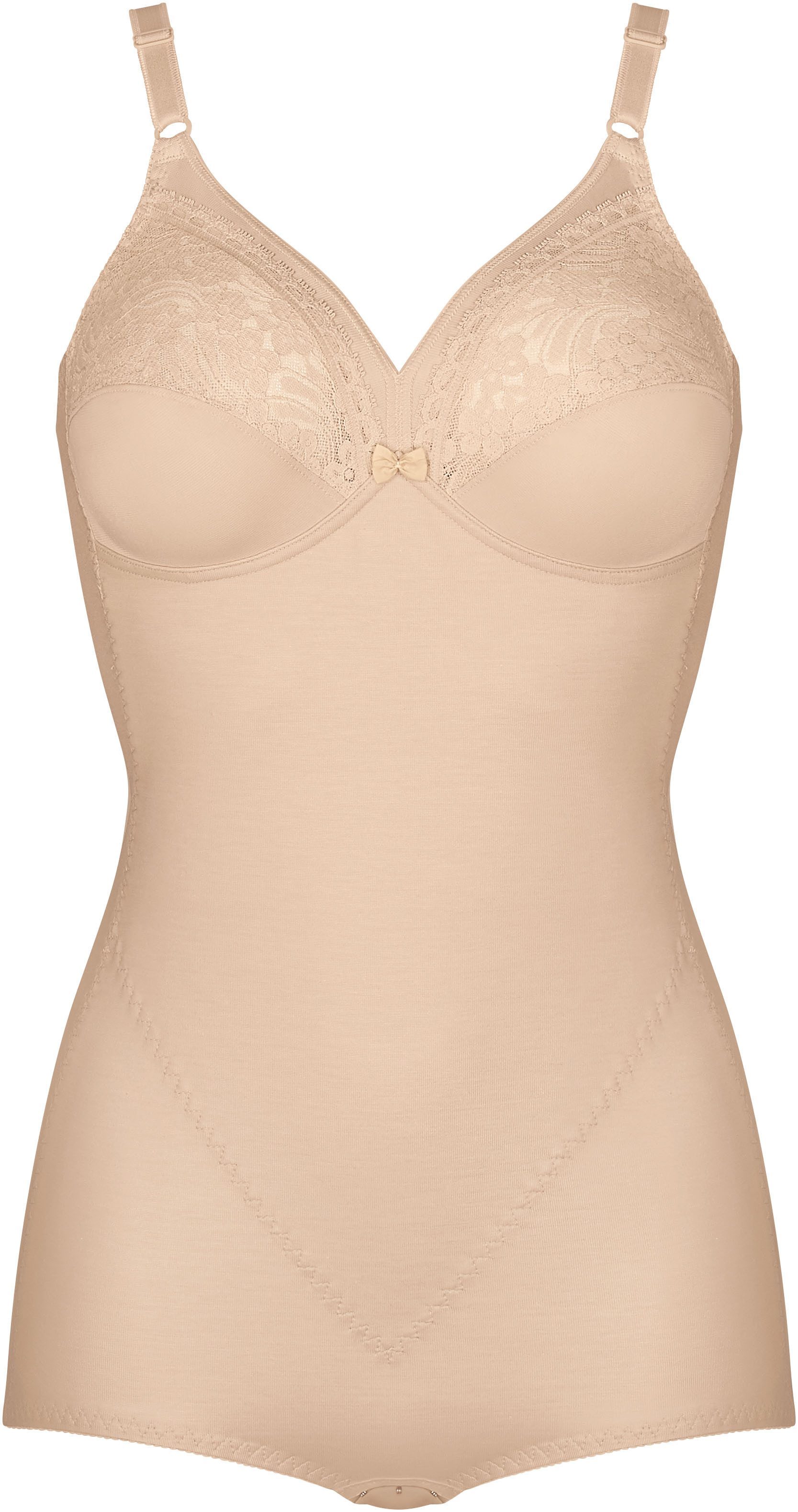 Triumph Miederbody Formfit BS X florale Spitze, runder Rückenausschnitt, tiefer V-Ausschnitt