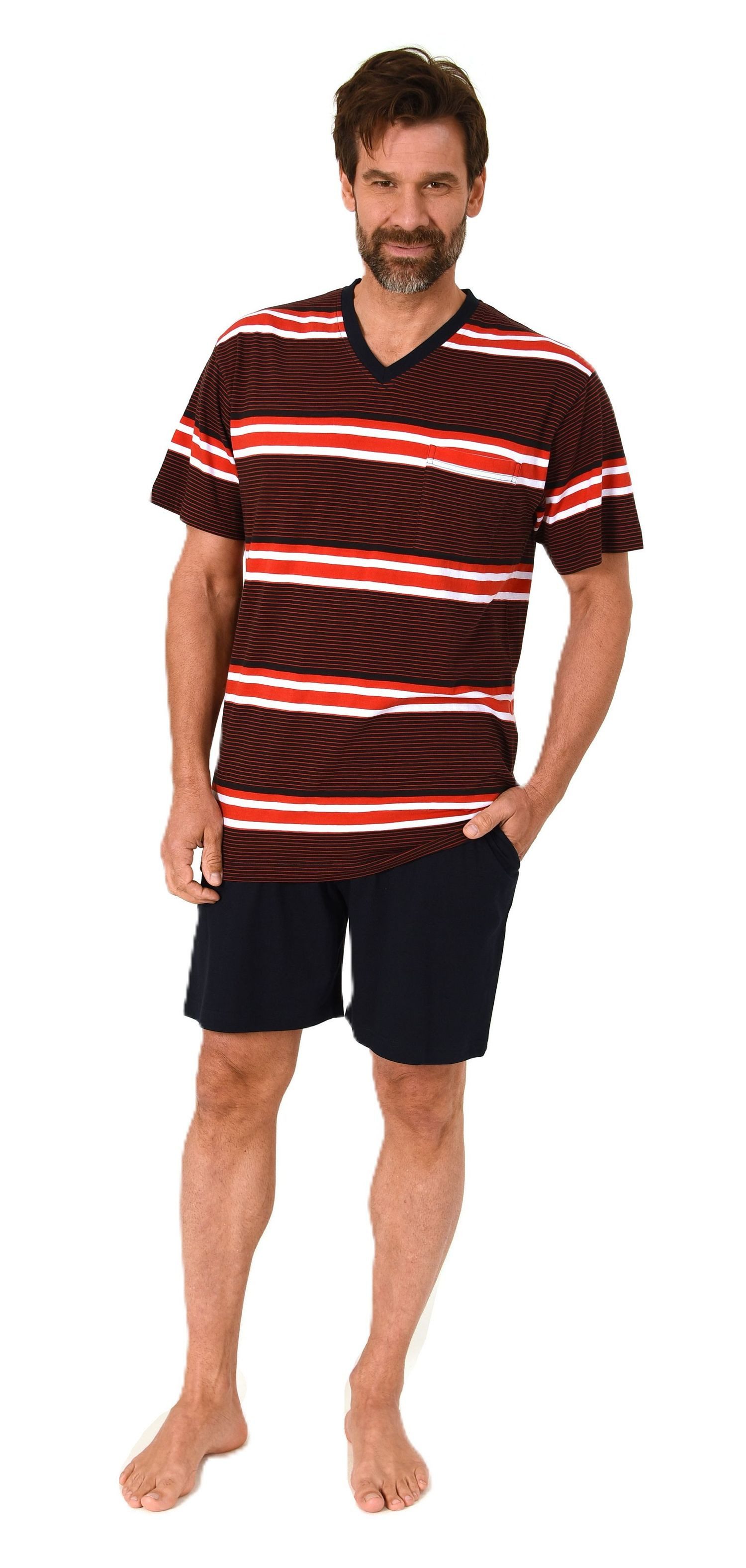 Normann Pyjama Normann Herren Schlafanzug kurzarm günstig online kaufen