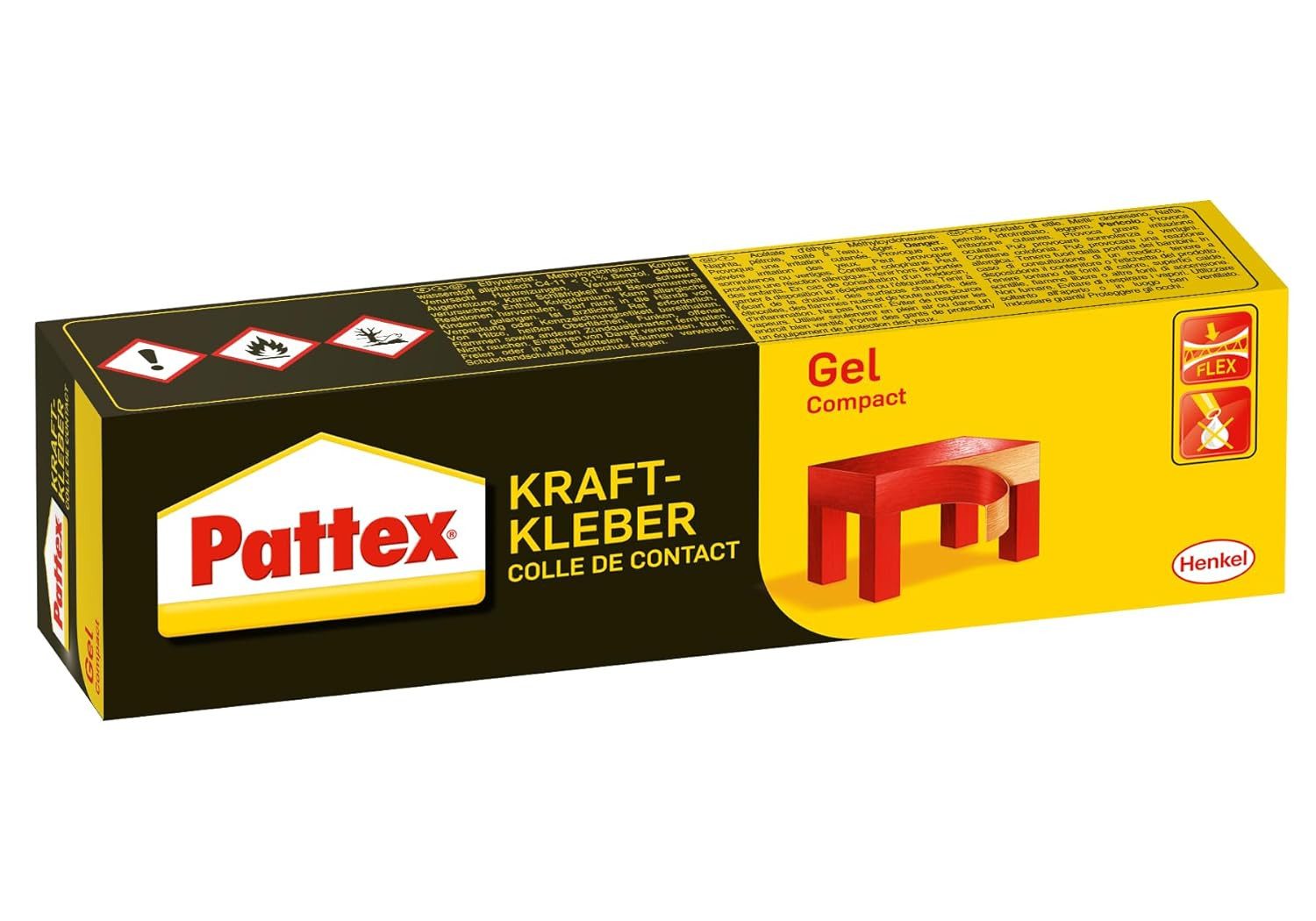 HENKEL Bastelkleber Pattex Compact Kraftkleber 50g – Universal-Gel-Kleber