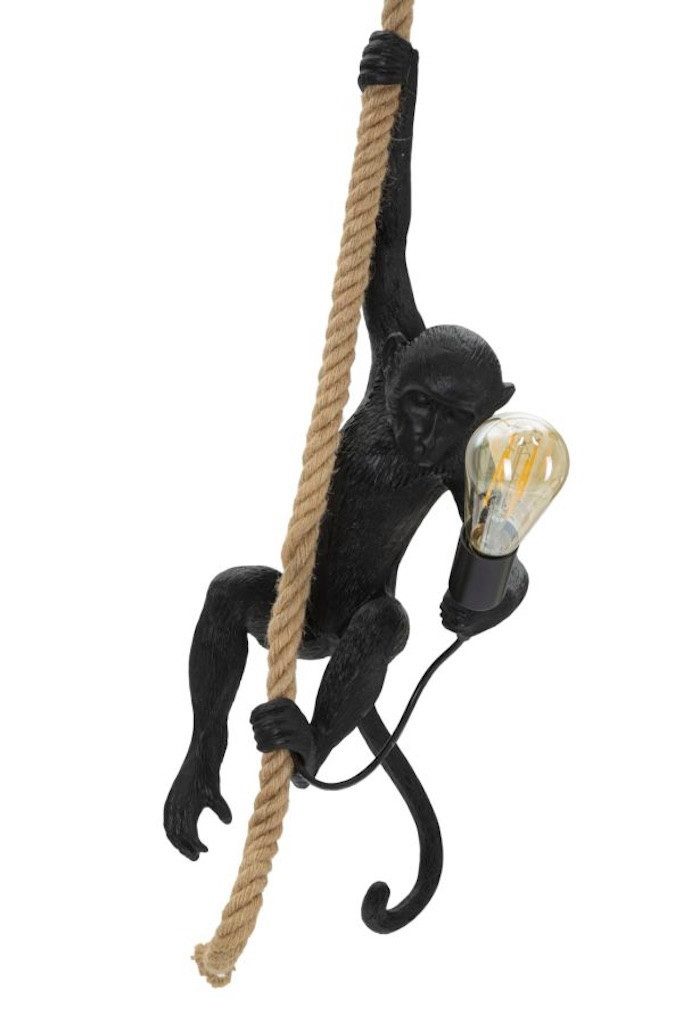 Mauro Ferretti Hängeleuchte Monkey Haengelampe Gold Resin Rope Glam Design – Bild 3 von 5