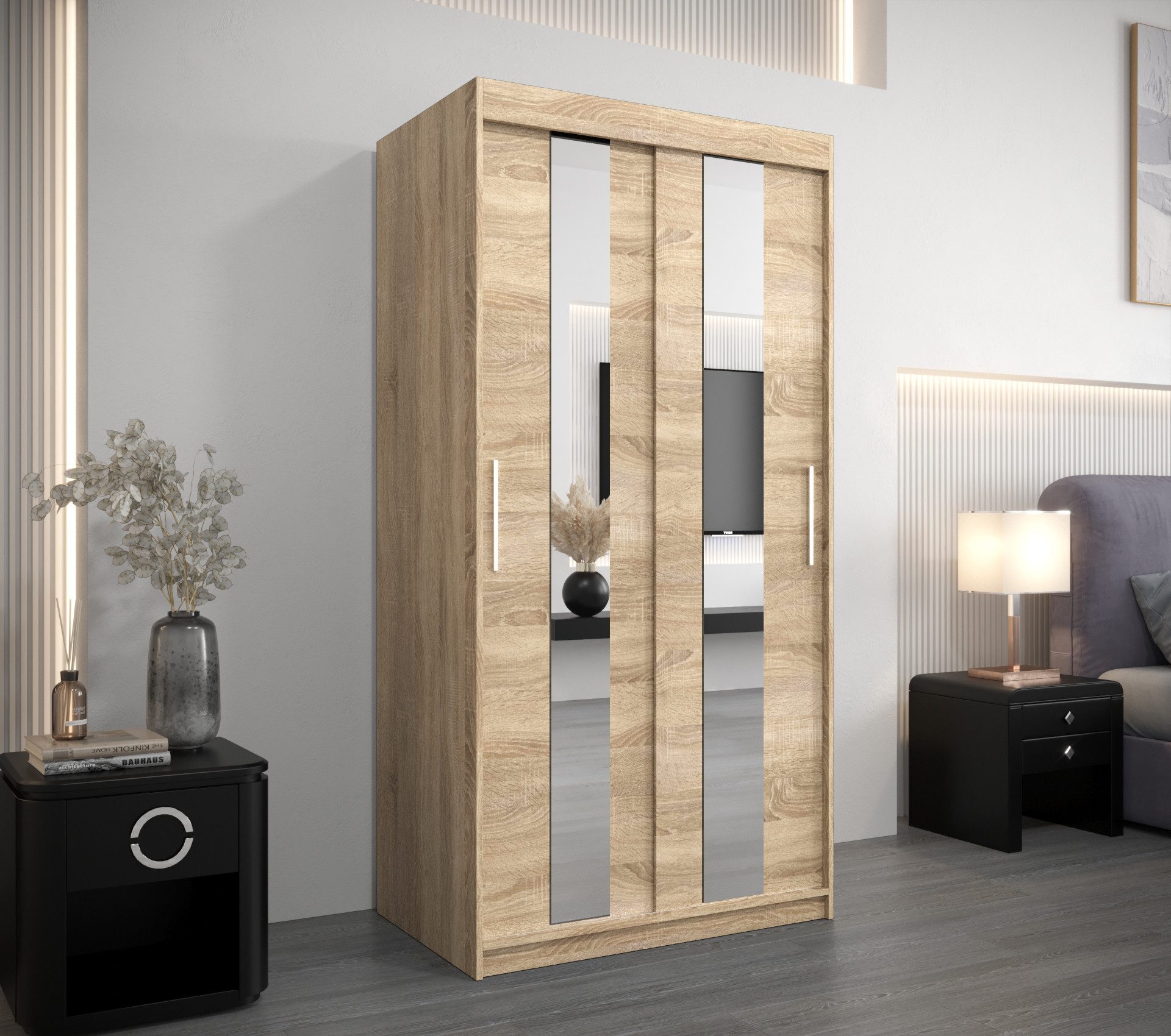 ABIKS MÖBEL Schwebetürenschrank POLE Schlafzimmerschrank - günstig online kaufen
